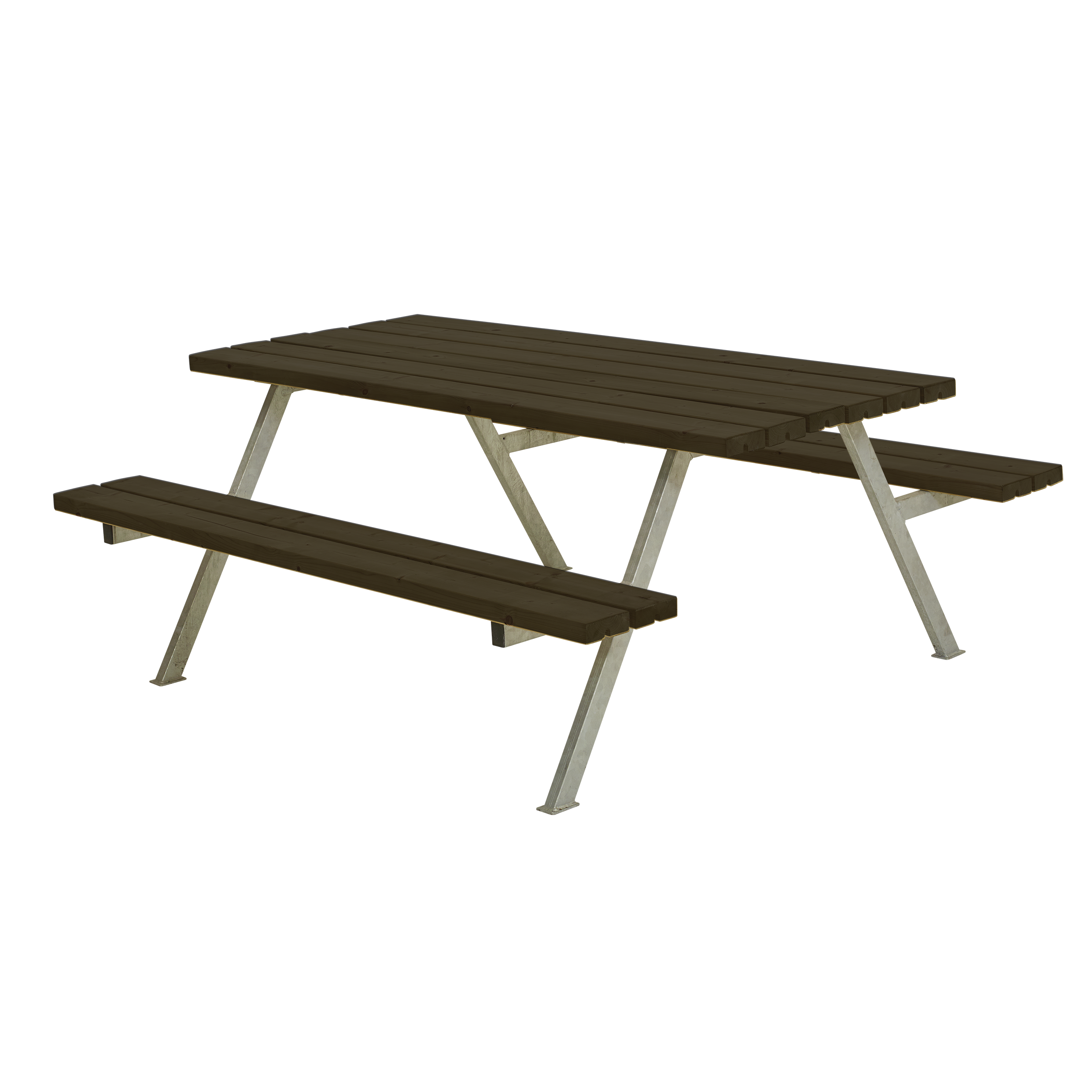 Alpha Bord/Bænkesæt - 177 cm - Sort