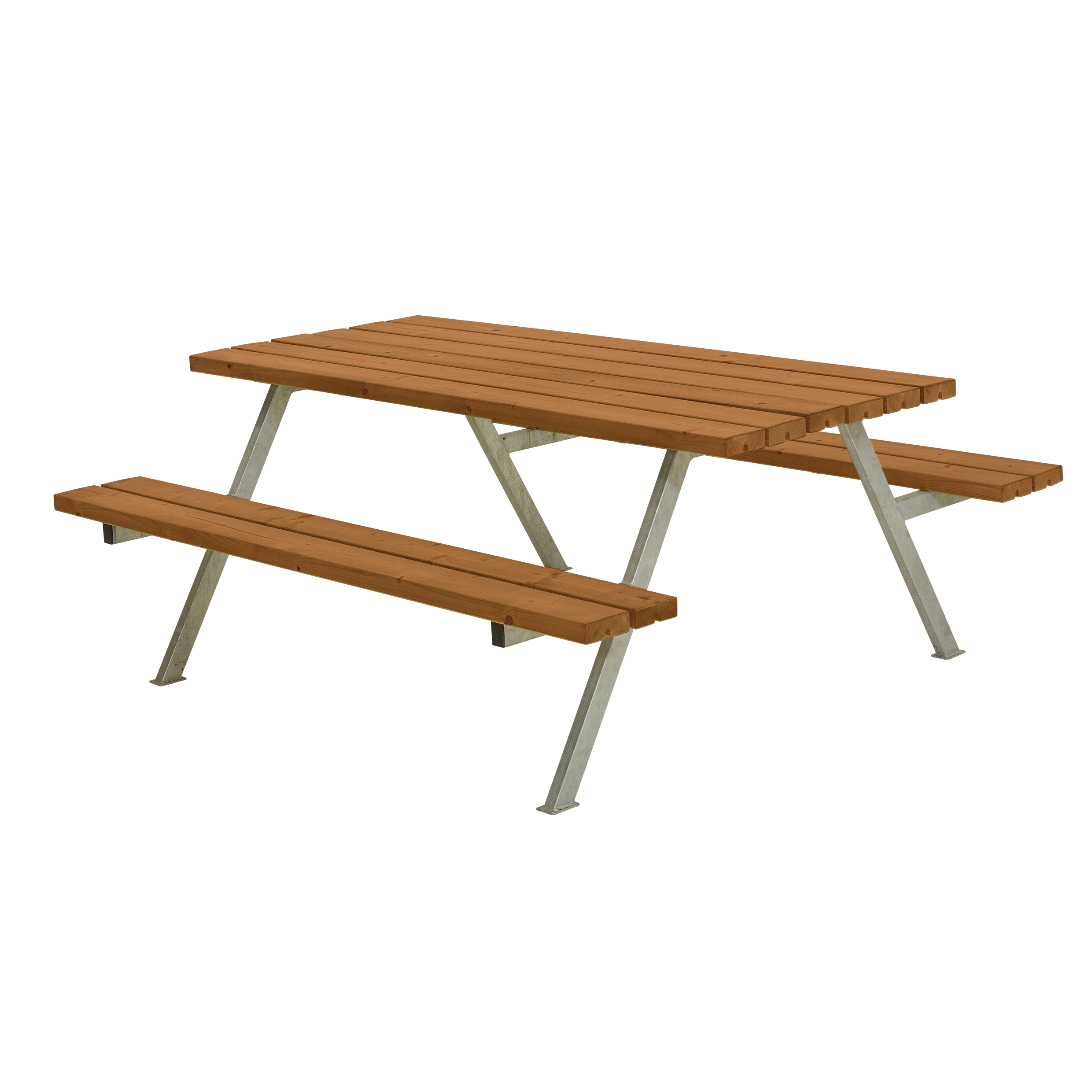 Alpha Bord/Bænkesæt - 177 cm - Grundmalet Teak