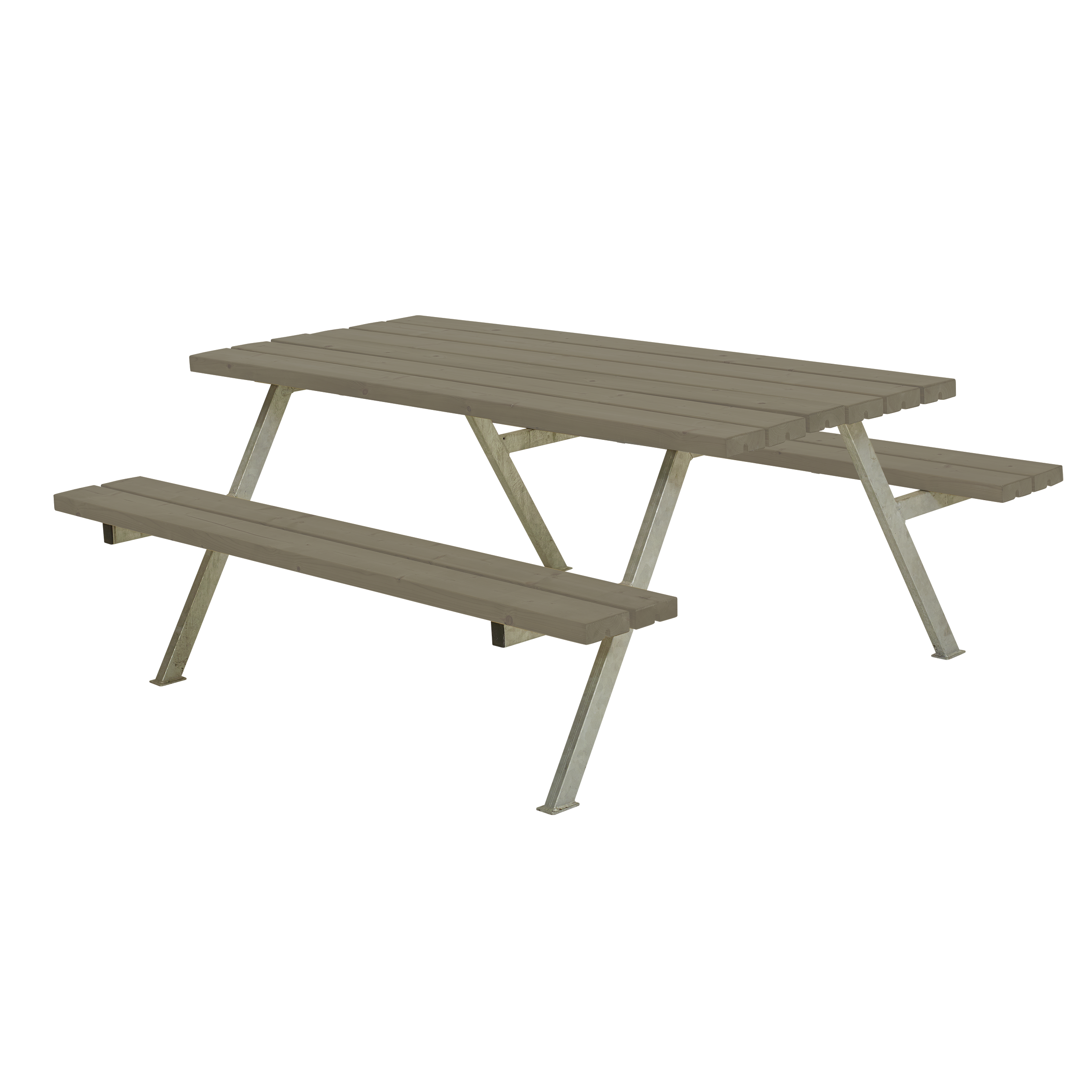 Alpha Bord/Bænkesæt - 177 cm - Gråbrun