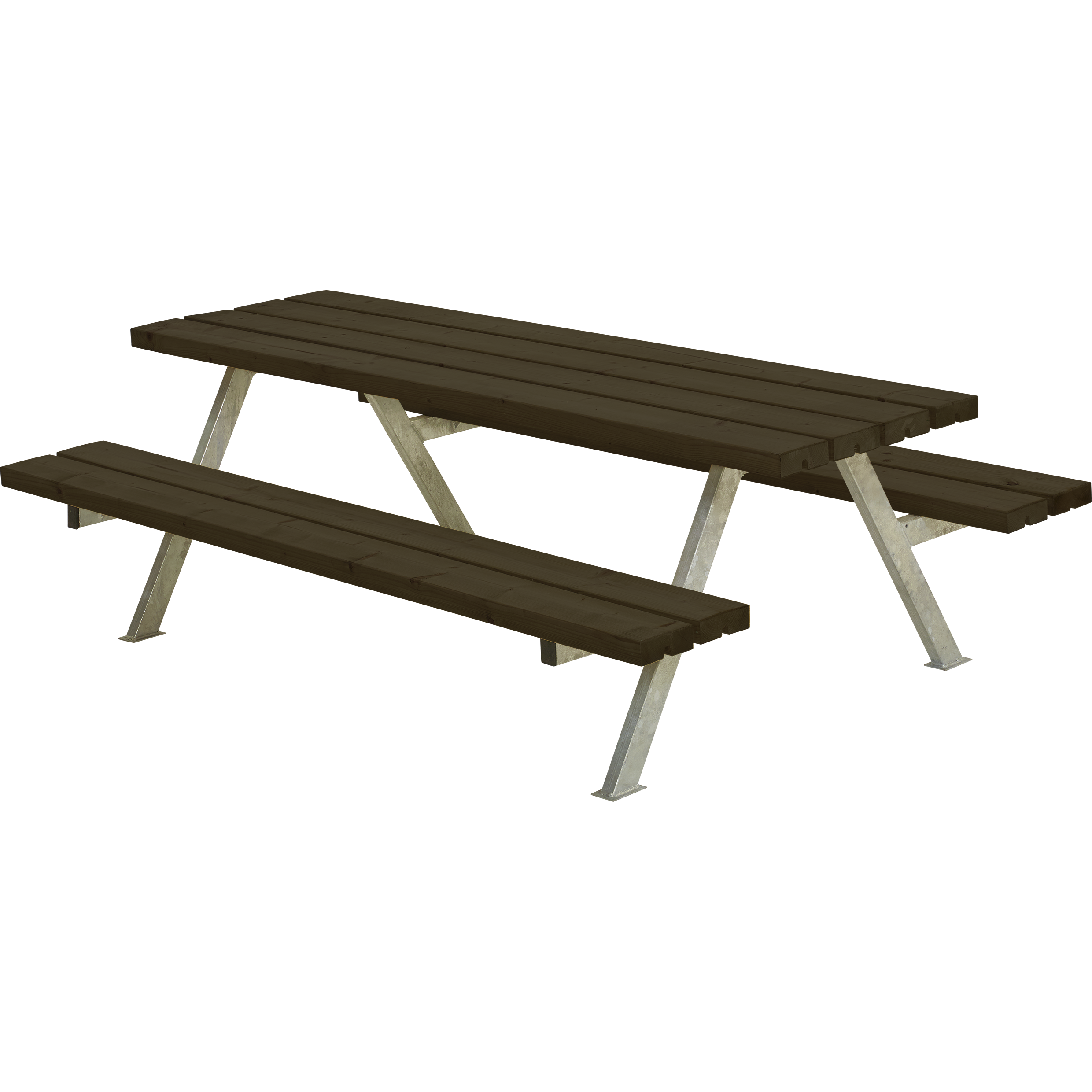 Alpha Junior Bord/Bænkesæt - 177 cm - Sort