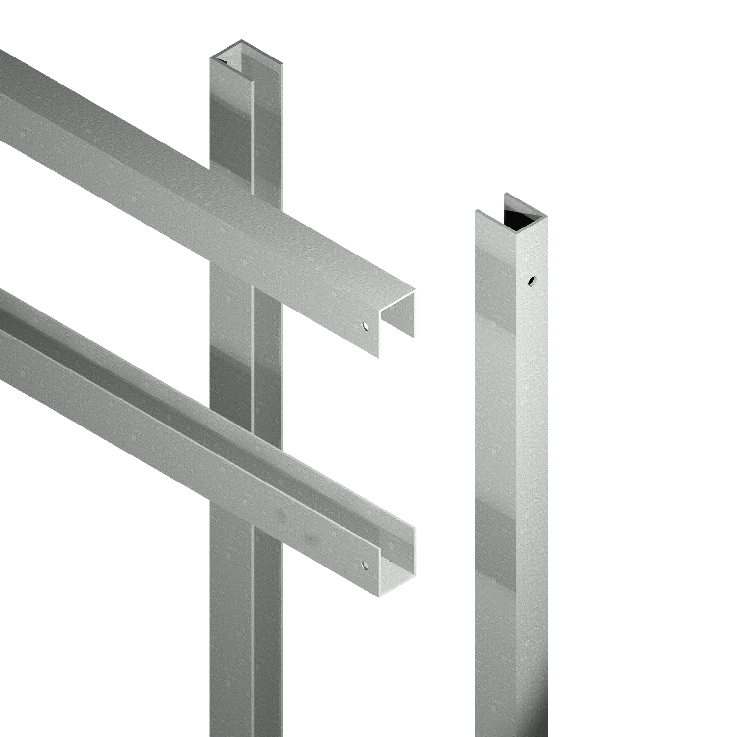 Stålrammer til hegn 180×95 cm