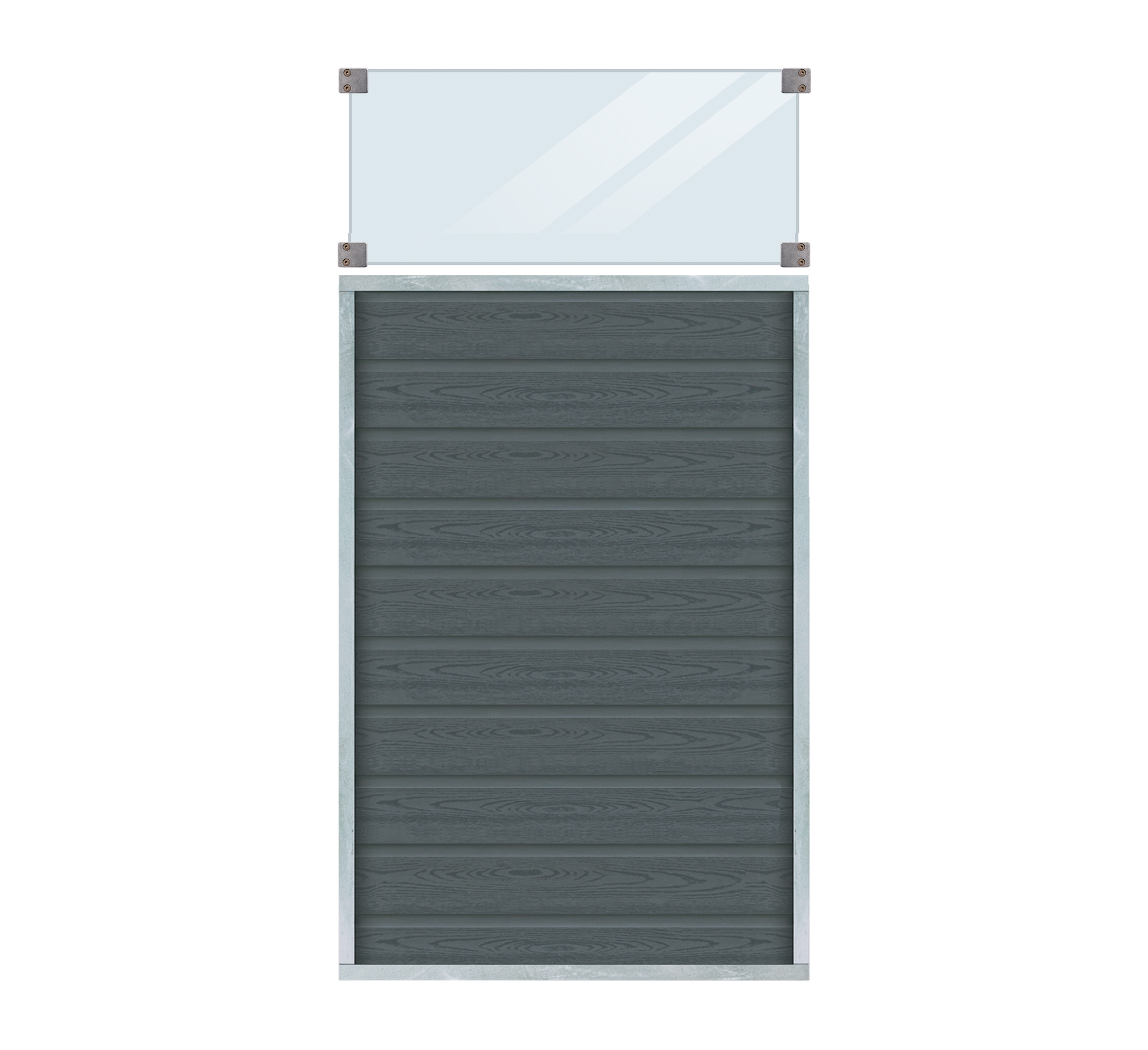 Artura Komposithegn m/klart glas - 90×175 cm