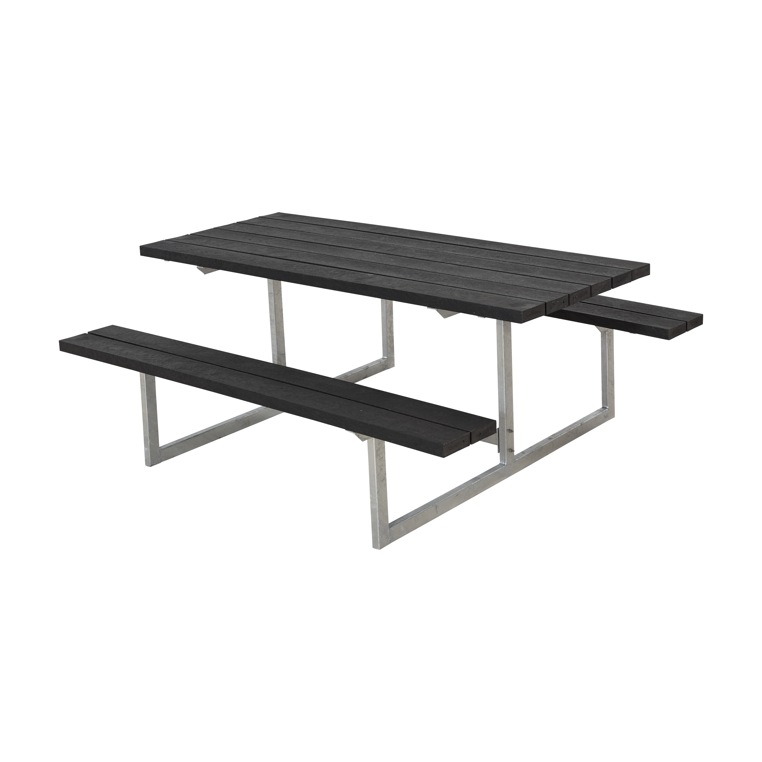 Basic Bord/Bænkesæt - 177 cm - ReTex - Sort