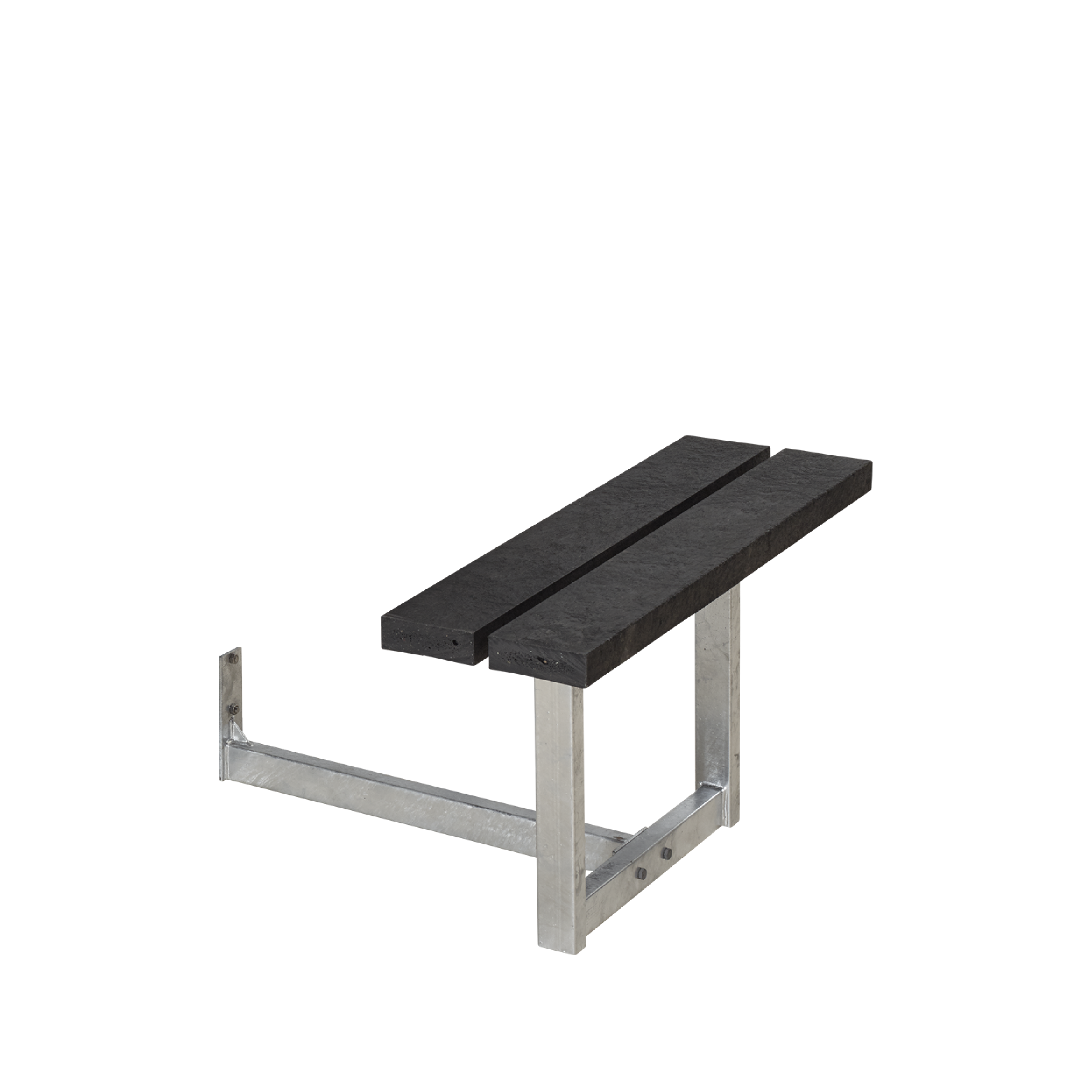 Påbygning til Basic Bord/Bænkesæt - 77 cm - ReTex - Sort