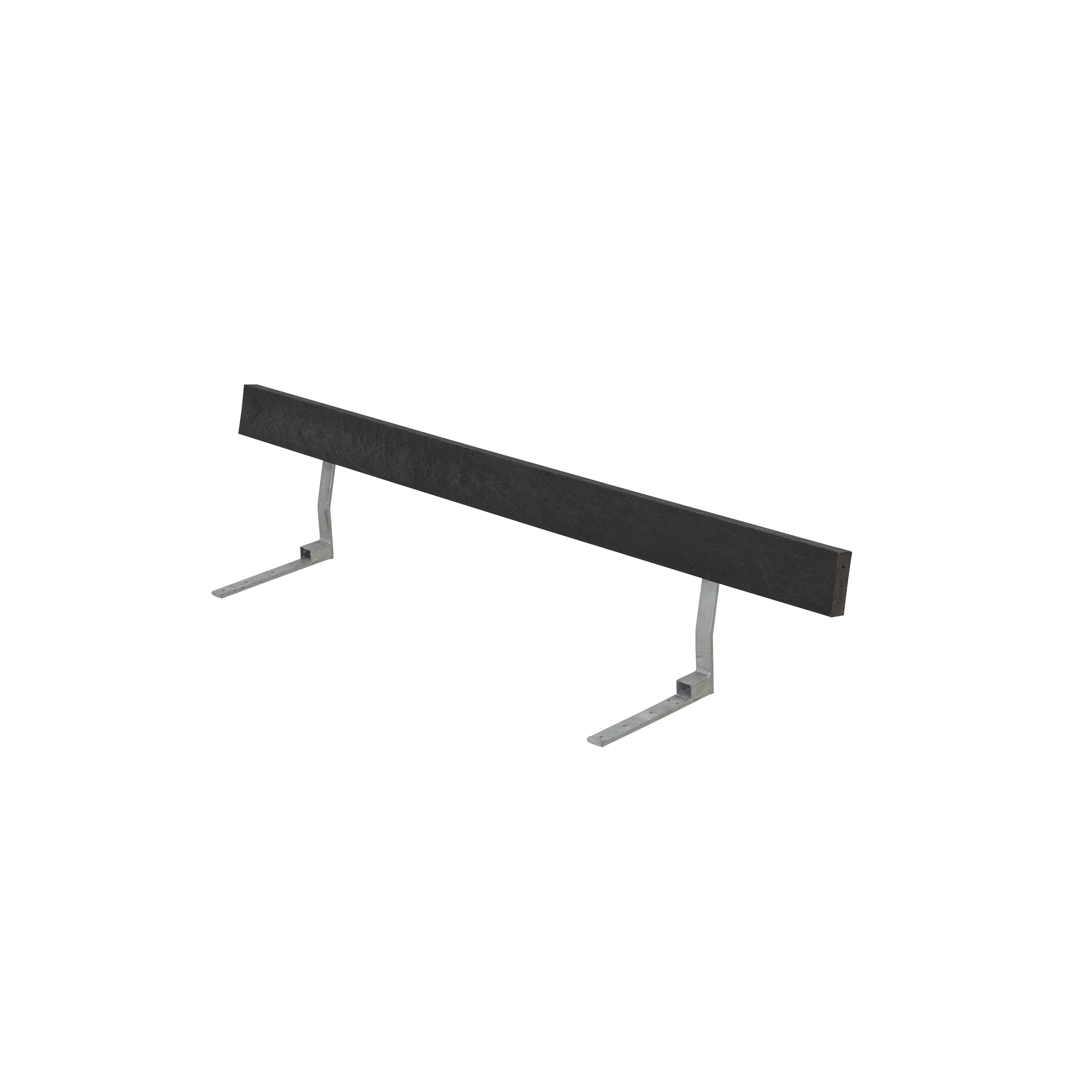 Ryglæn til Bord/Bænkesæt - 177 cm - ReTex - Sort