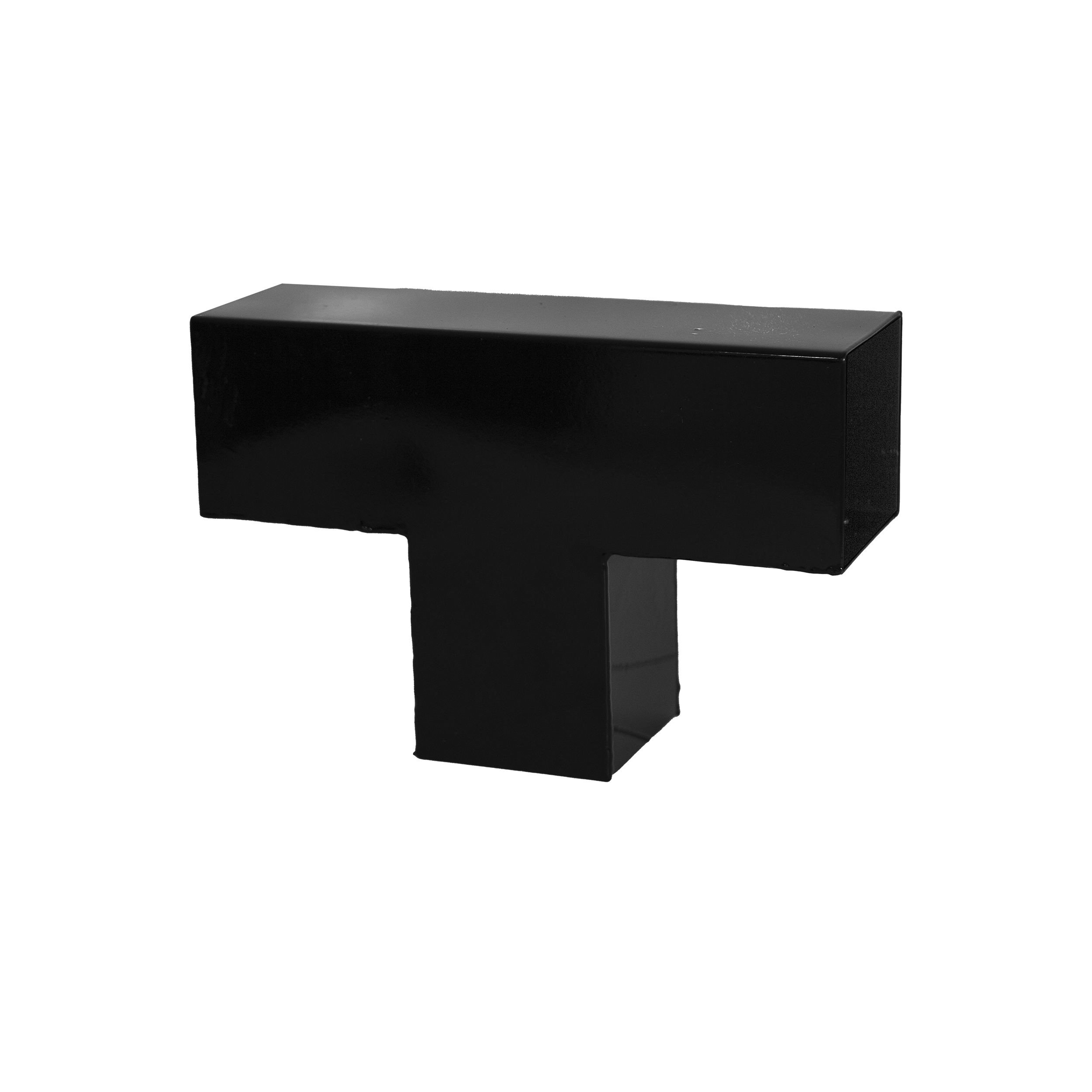 Cubic Forlængerbeslag enkelt - til 9×9 cm stolper - Sort