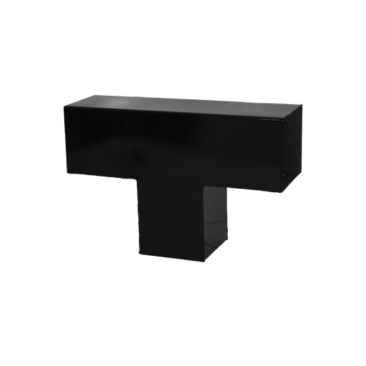 Cubic forlængerbeslag enkelt, til 9x9 cm stolper - Sort