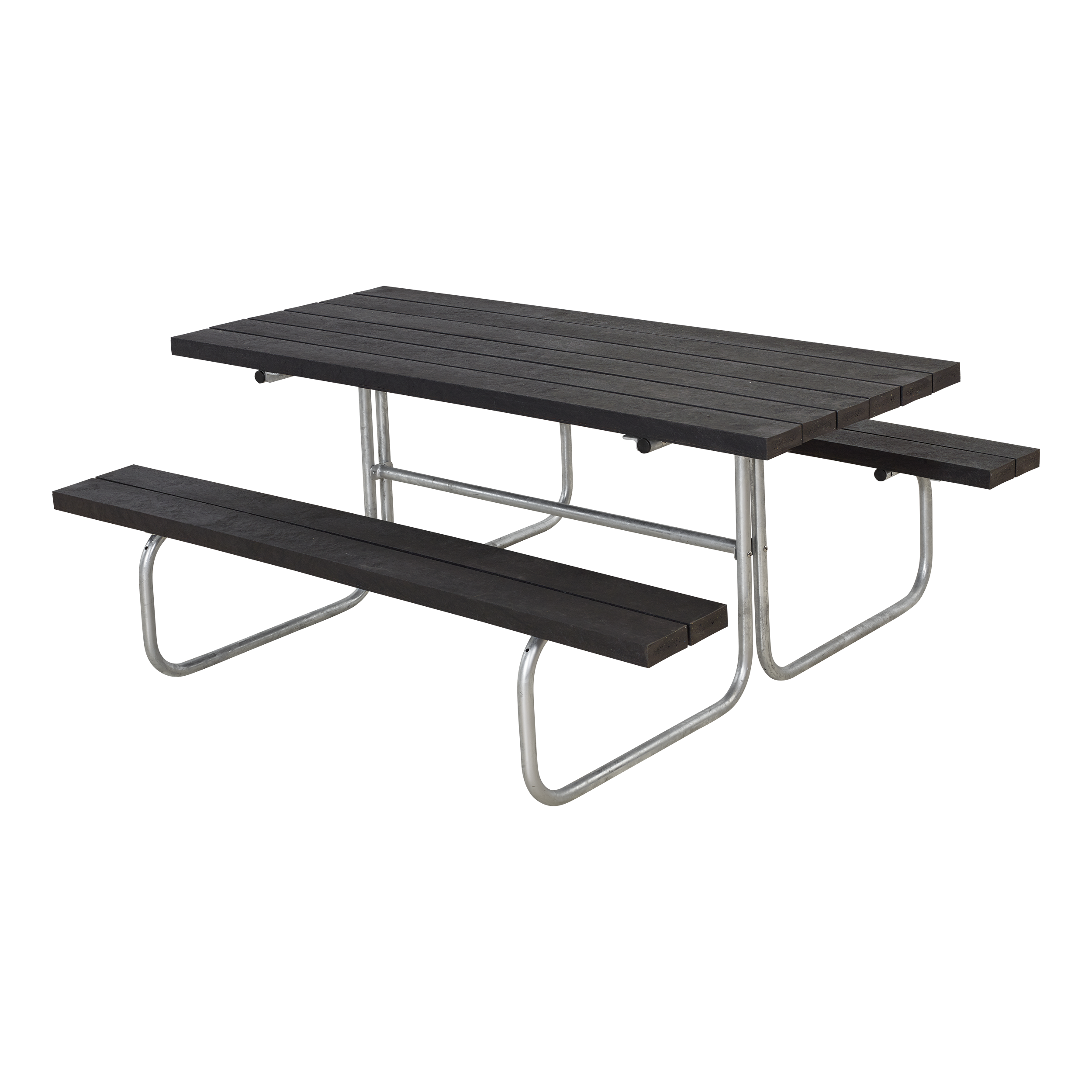 Classic Bord/Bænkesæt - 177 cm -  ReTex - Sort