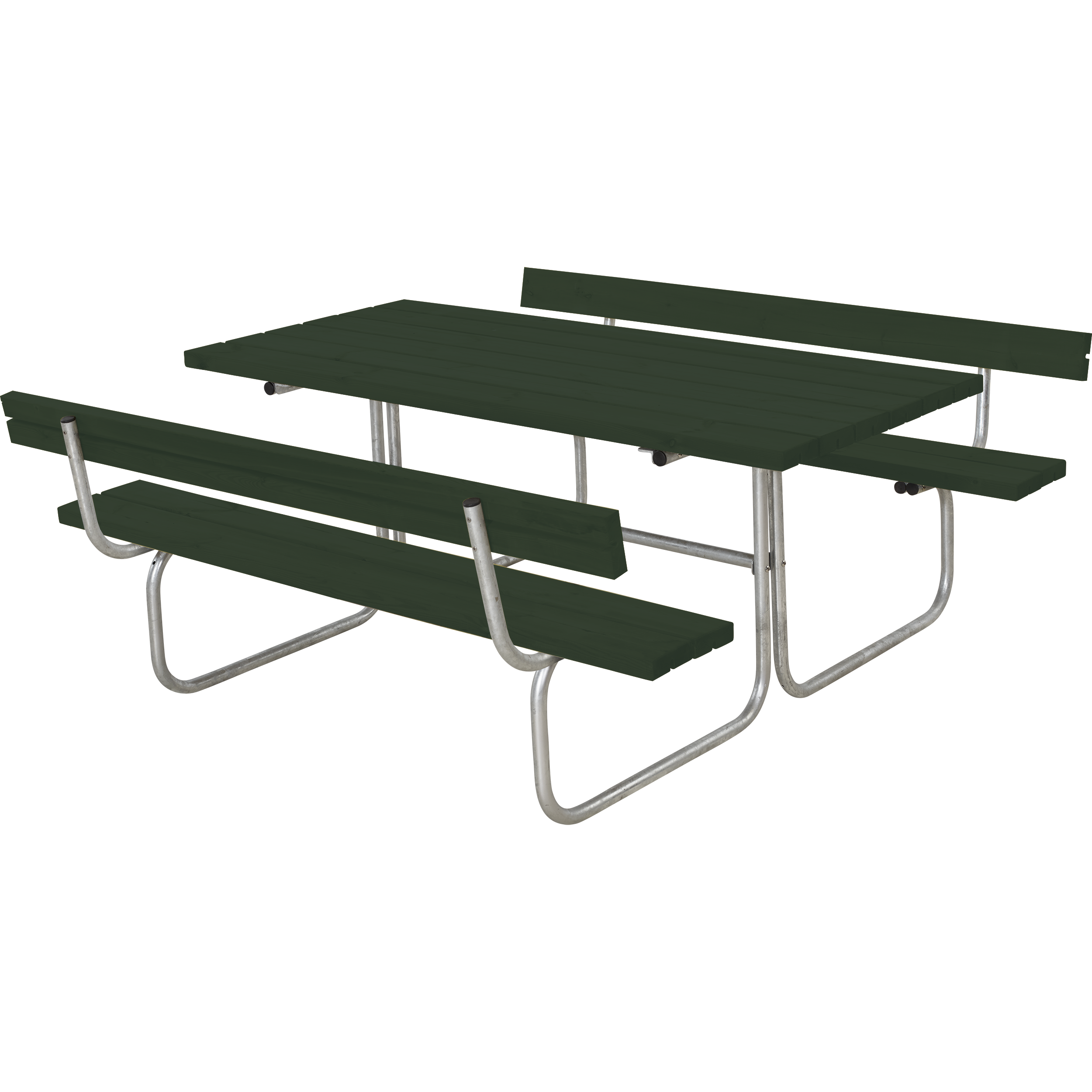 Classic Bord/Bænkesæt m/2 ryglæn - 177 cm - Grøn