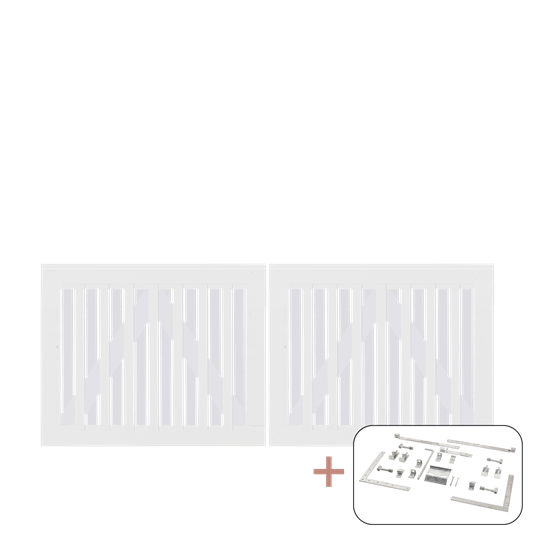 Nagano Dobbeltlåge inkl. beslag - 200×80 cm