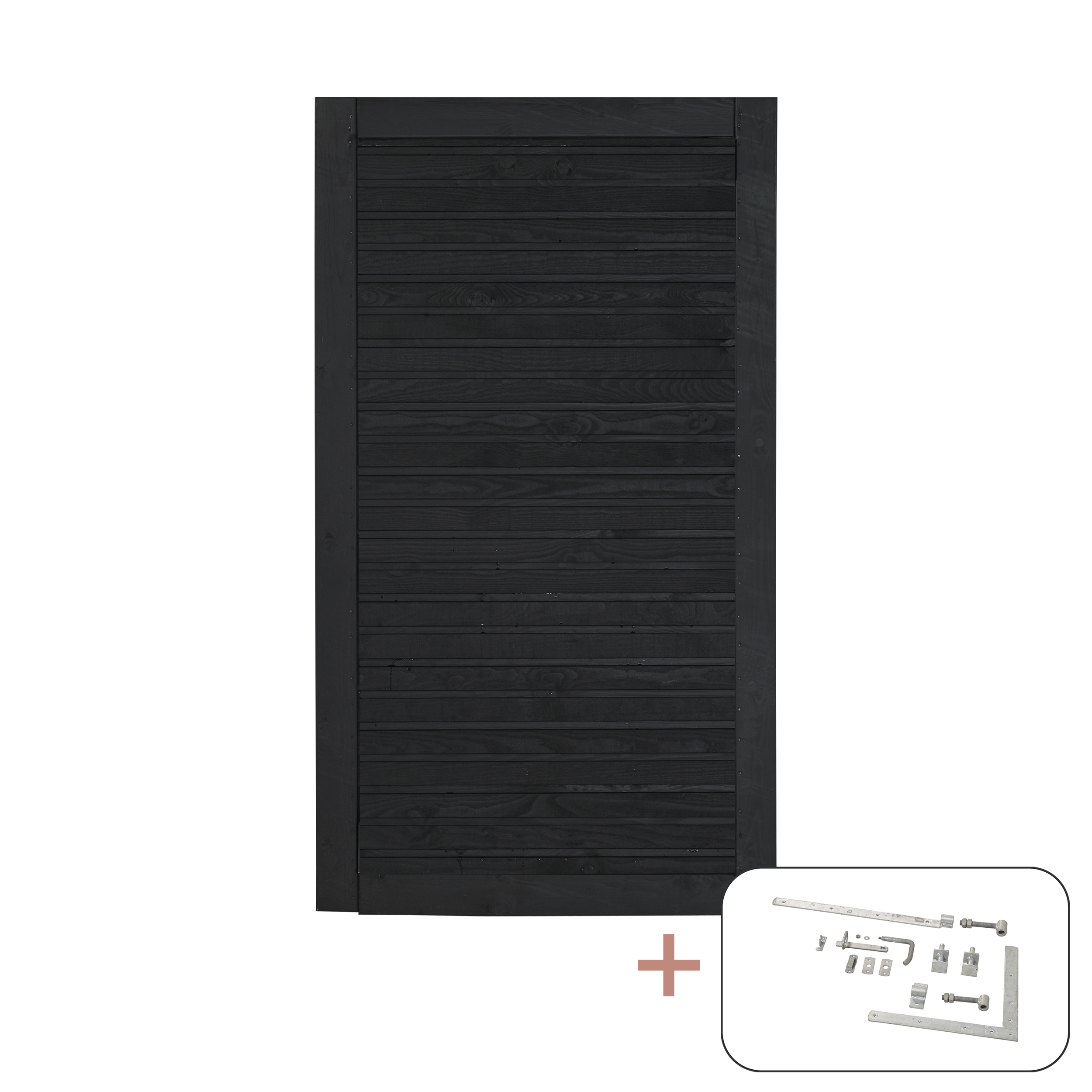 PLUS Plank Enkeltlåge inkl. beslag - 100×163 cm