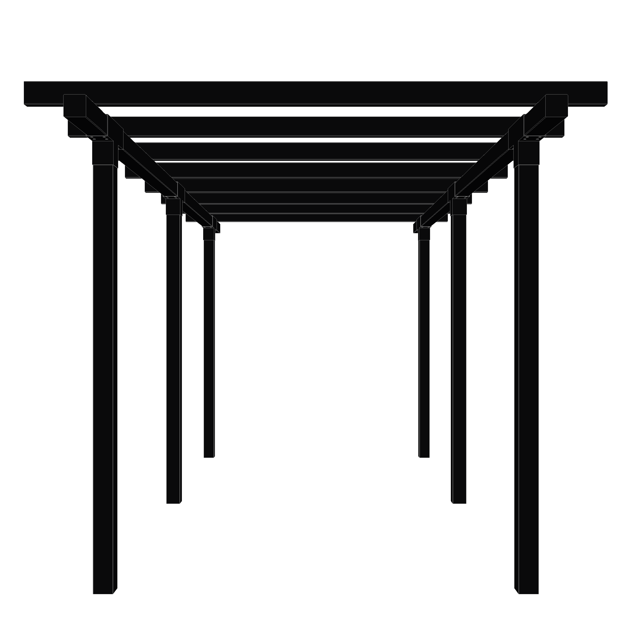 Pergola Dobbelt - 2 moduler