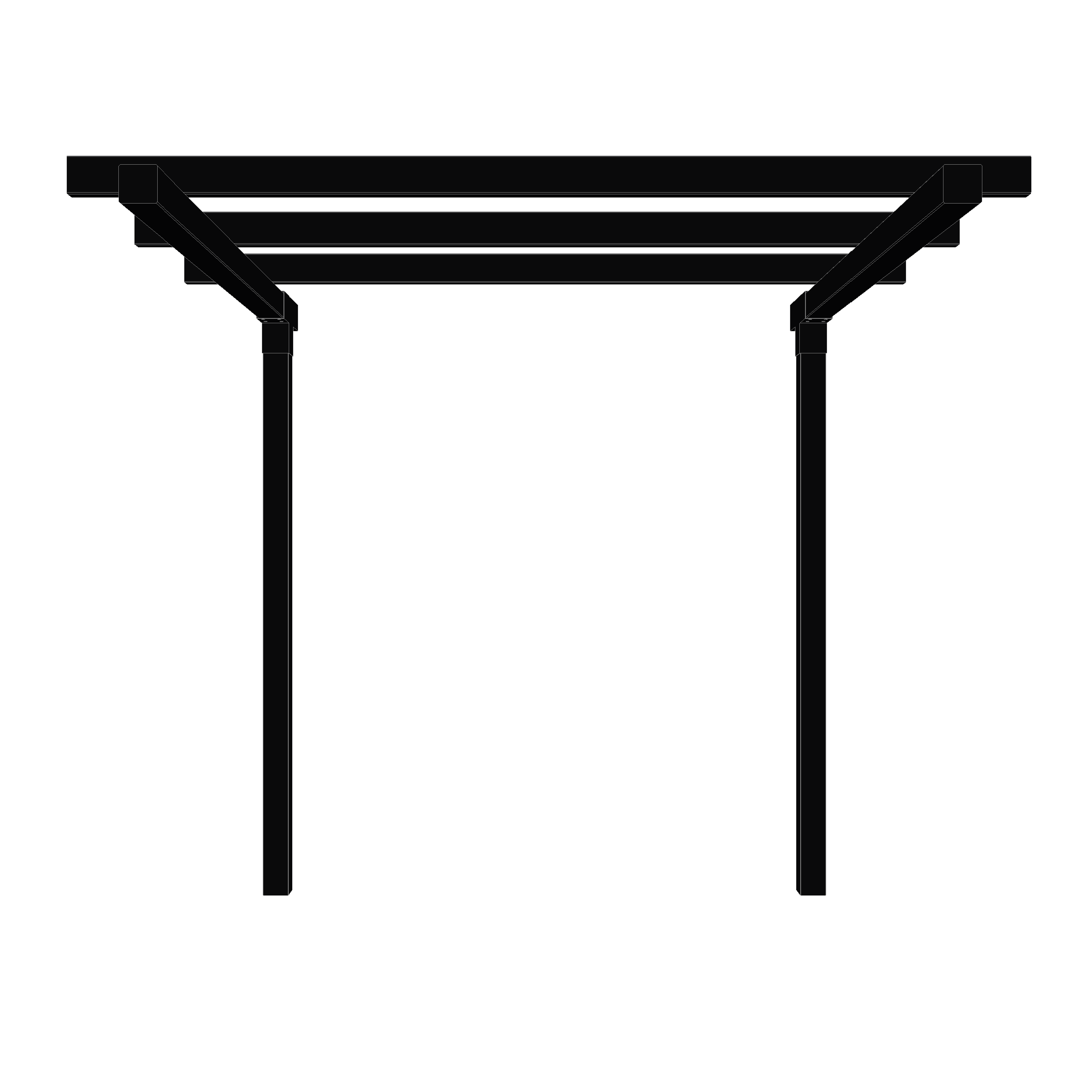 Pergola Dobbelt - Forlængermodul
