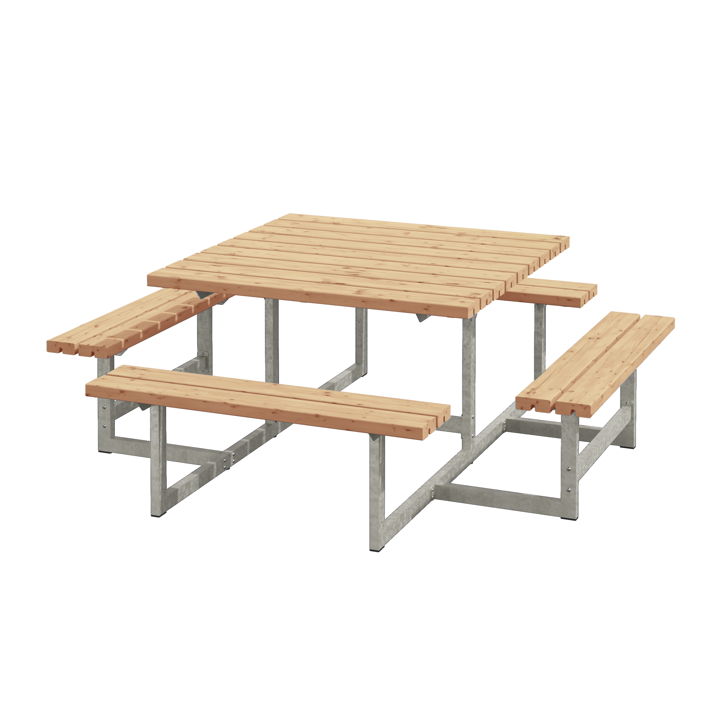 Picnic Bord/Bænkesæt - 200 cm - Lærk