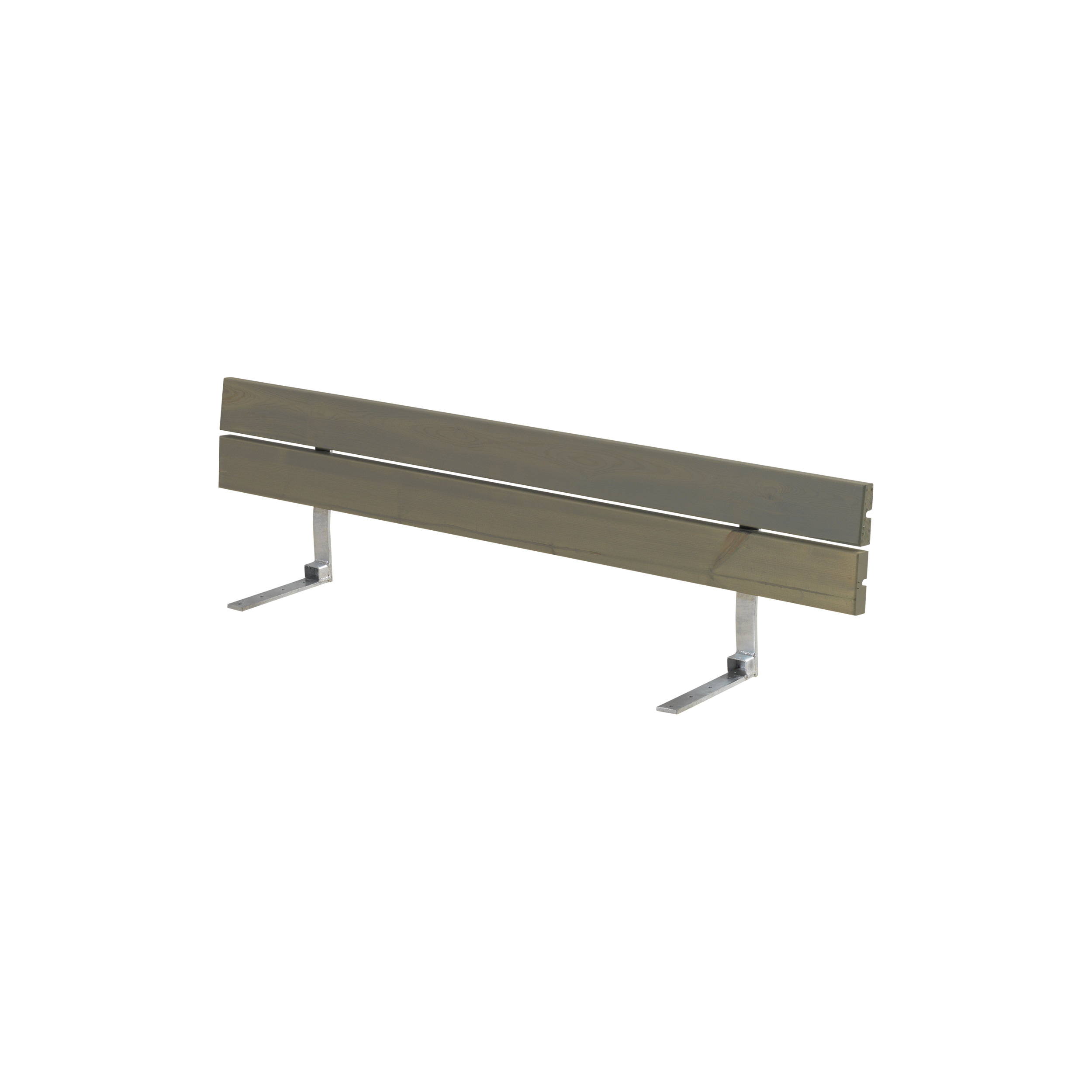 Ryglæn til Plankebænk - 166 cm - Gråbrun