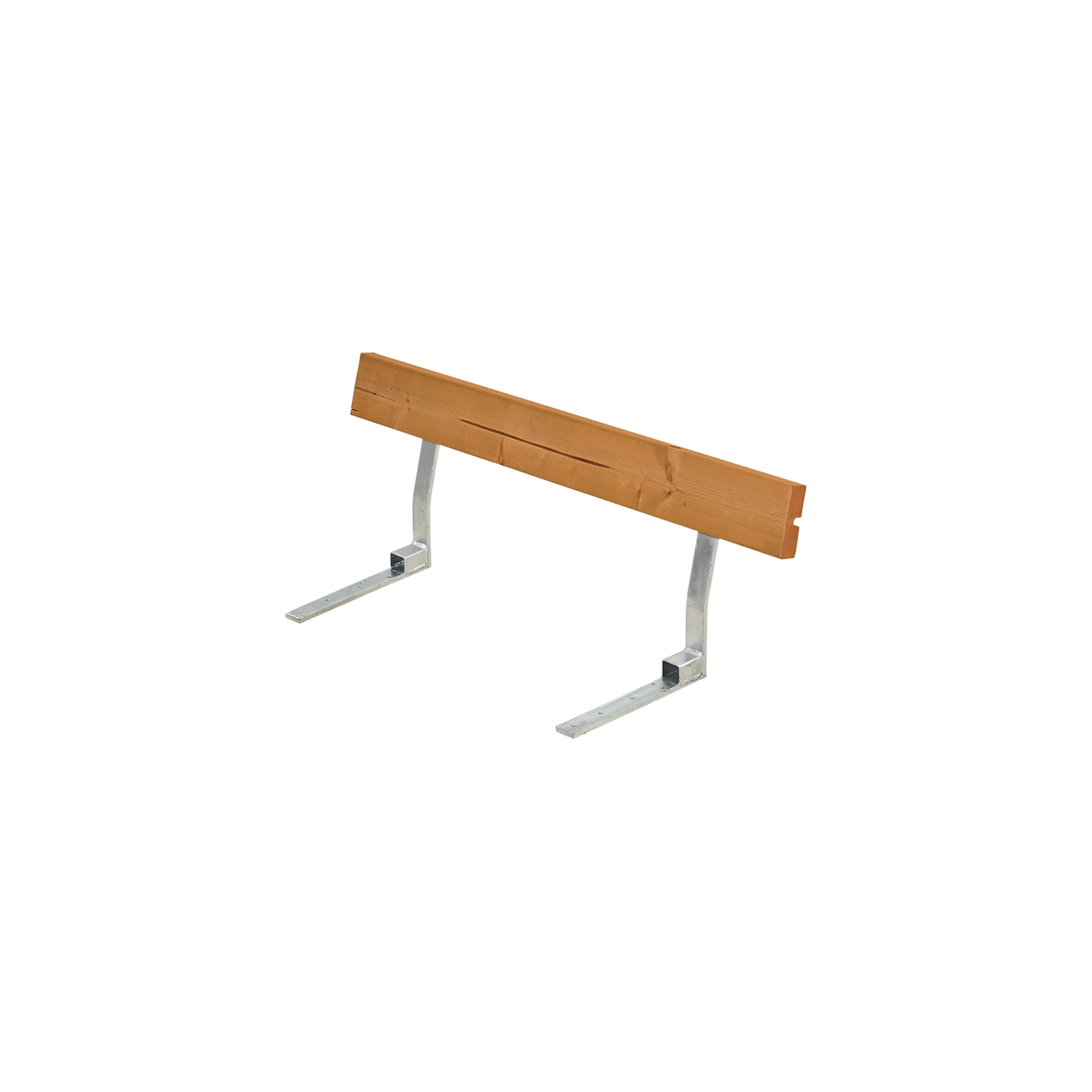 Ryglæn til Bord/Bænkesæt - 118 cm - Grundmalet Teak