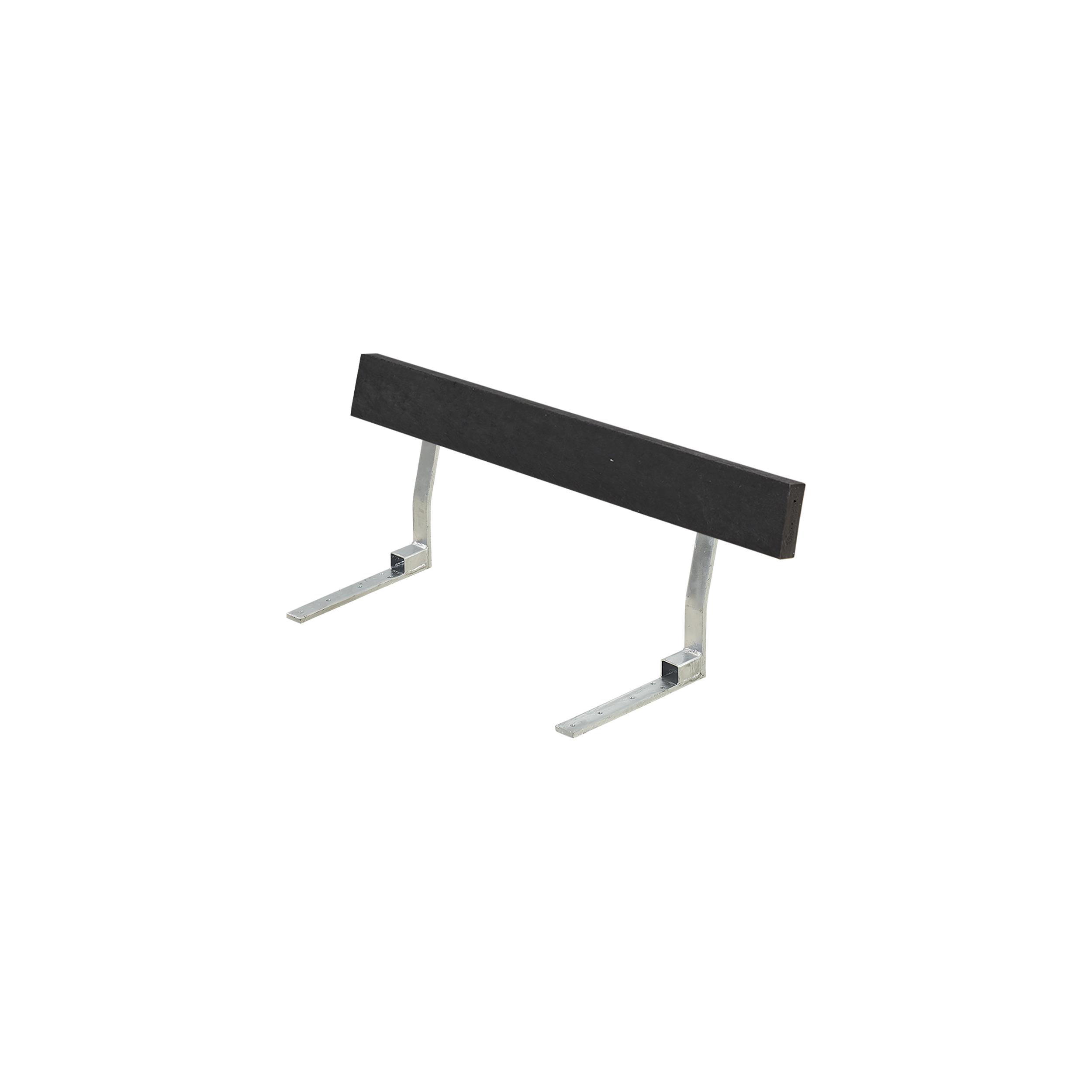 Ryglæn til Bord/Bænkesæt - 118 cm - RePlast - Sort