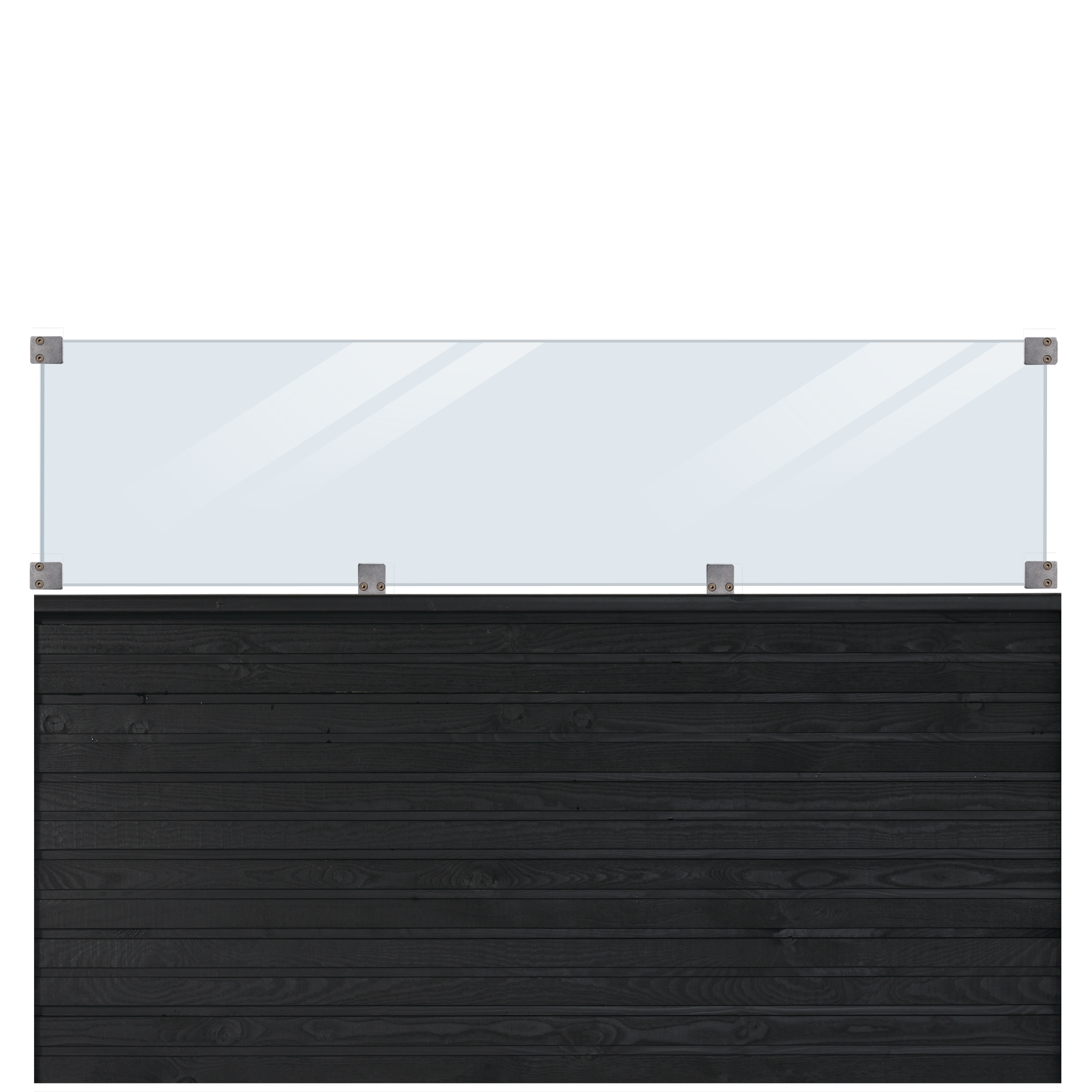 PLUS Plank Profilhegn m/glas - 174x125 cm
