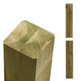 Omlimet Cubic drager - 9×9×369 cm - Trykimprægneret