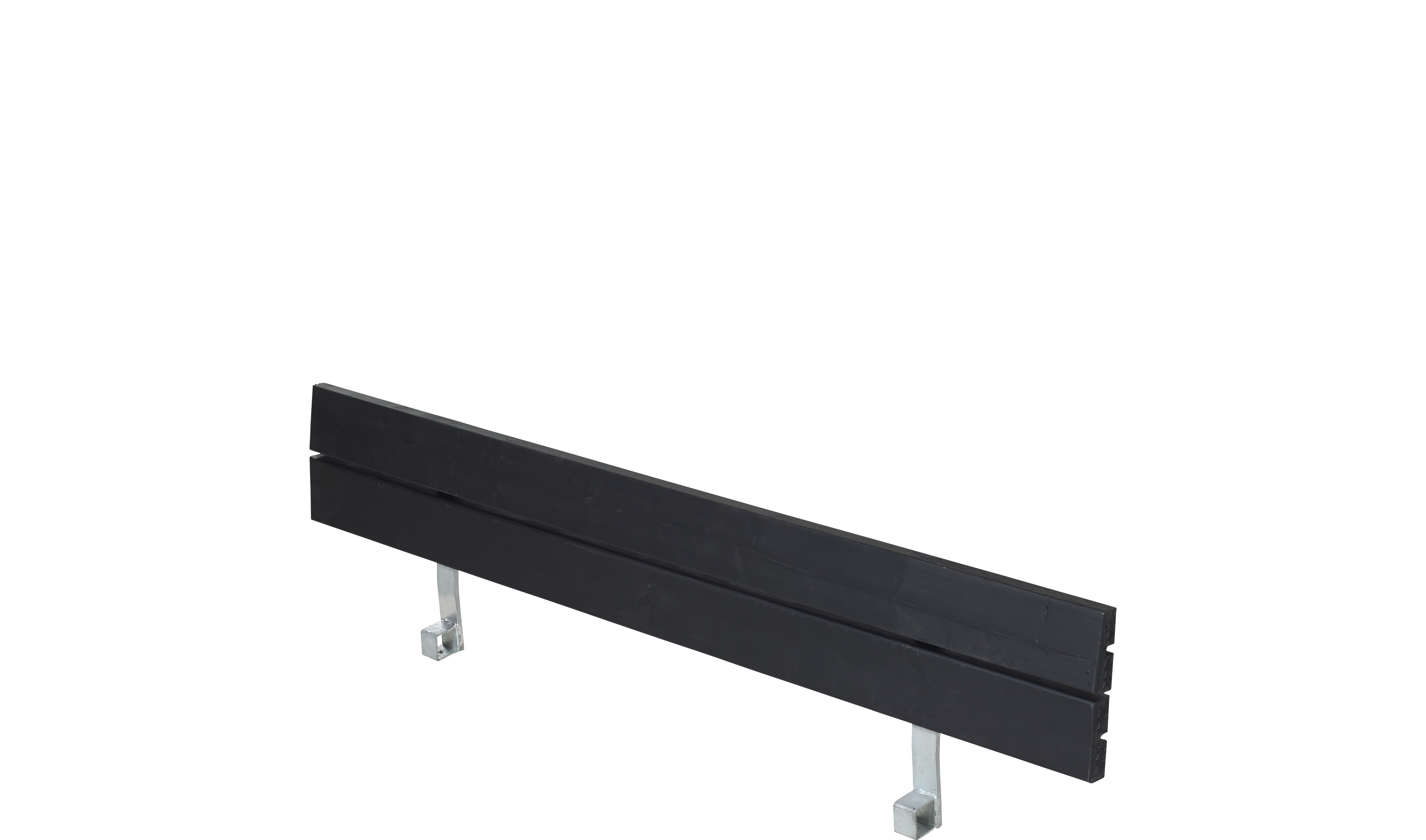 Ryglæn til Zigma Bord/Bænkesæt - 166 cm - Sort