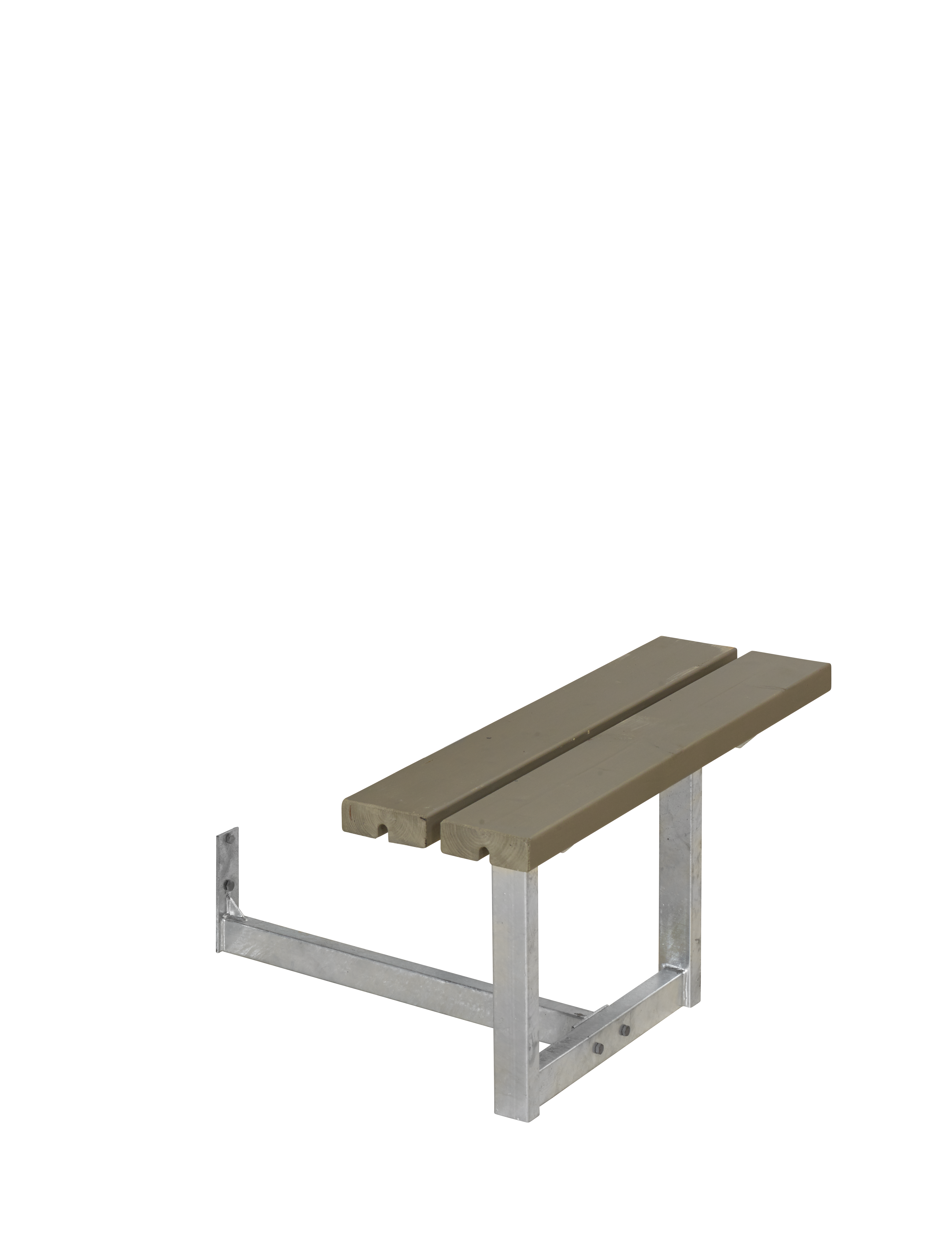 Påbygning til Basic Bord/Bænkesæt - 77 cm - Gråbrun