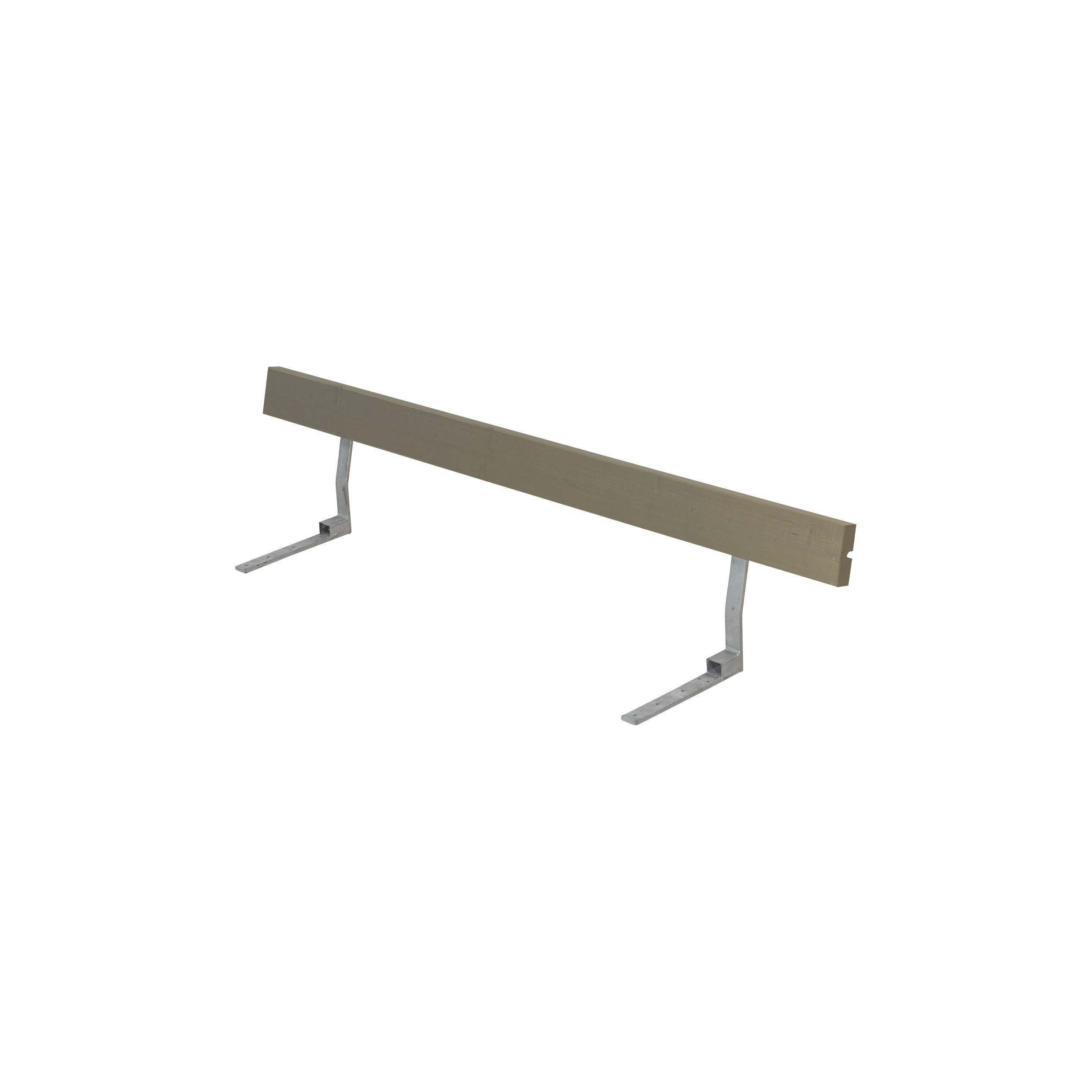 Ryglæn til Bord/Bænkesæt - 177 cm - Gråbrun