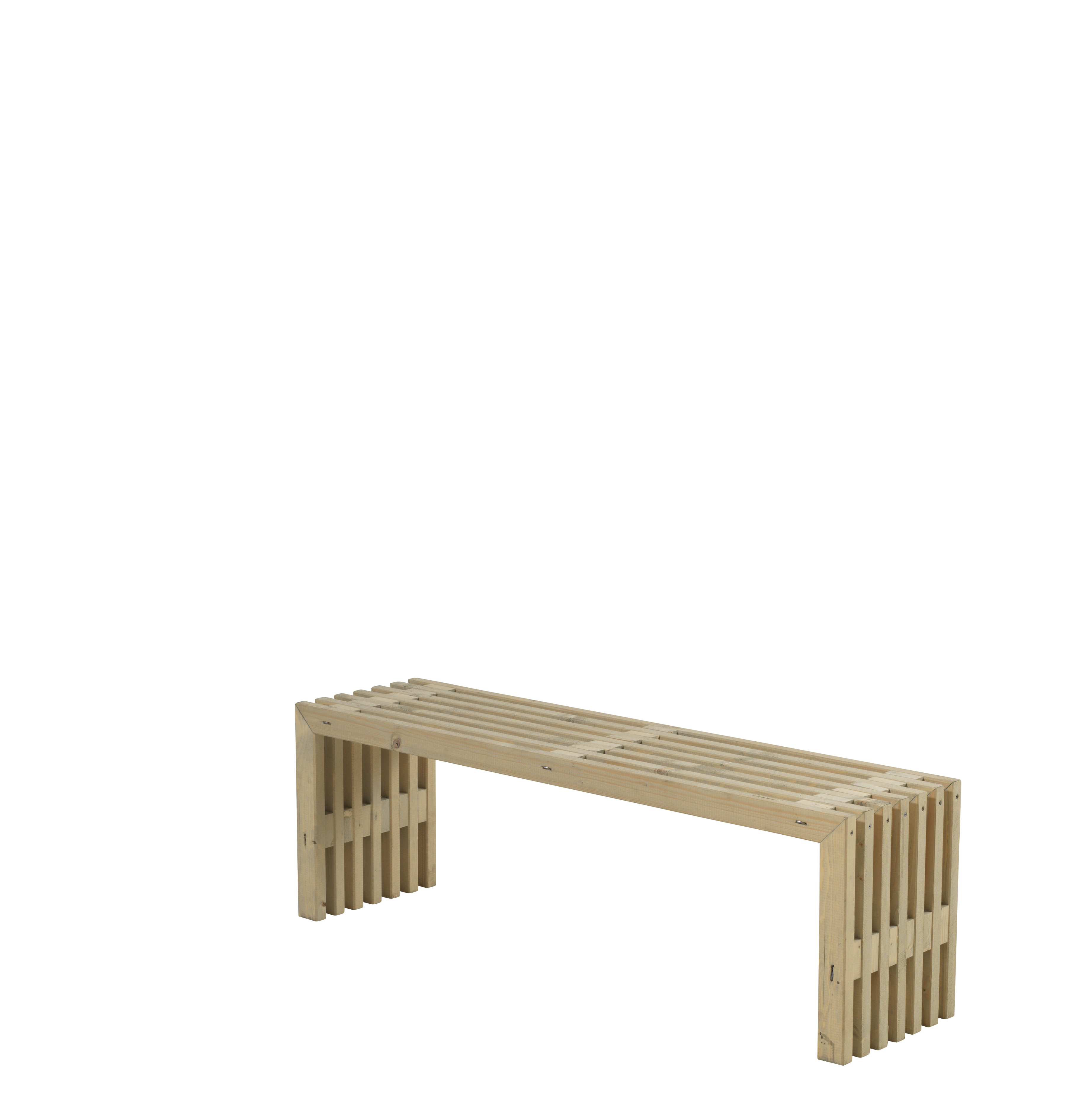 Rustik Trallebænk Design - 138×36 cm - Drivtømmerfarve