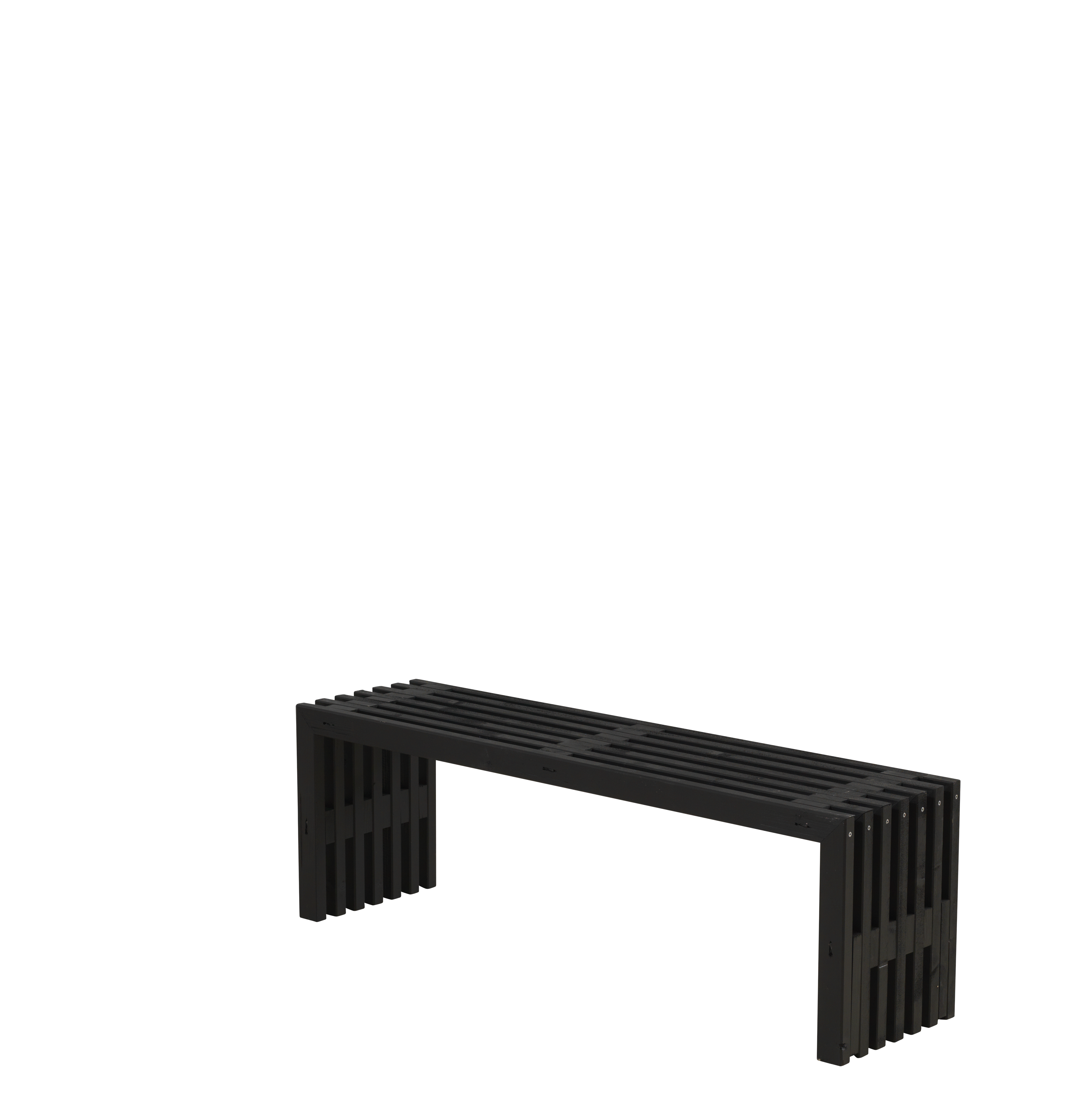 Rustik Trallebænk Design - 138×36 cm - Sort