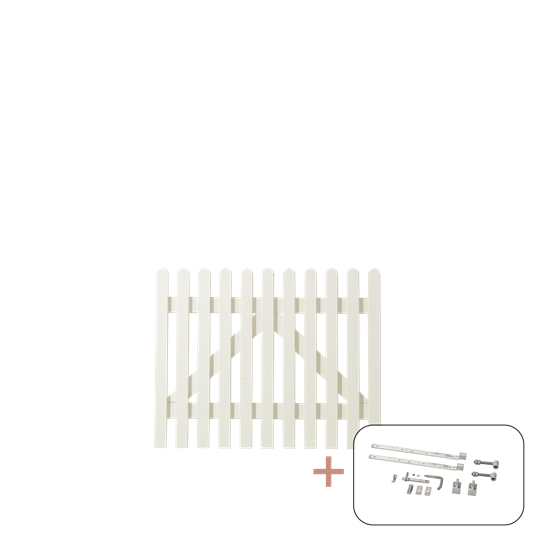 Retro Enkeltlåge inkl. beslag - 100×80 cm