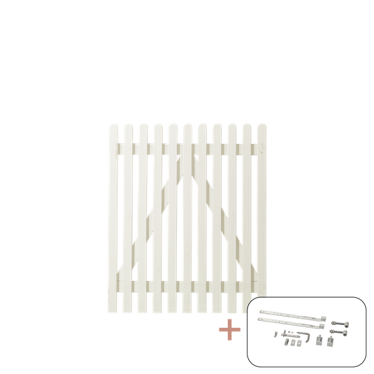 Retro Enkeltlåge inkl. beslag - 100×120 cm