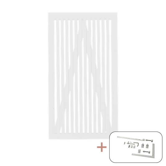 Sendai Enkeltlåge inkl. beslag - 100×​180 cm