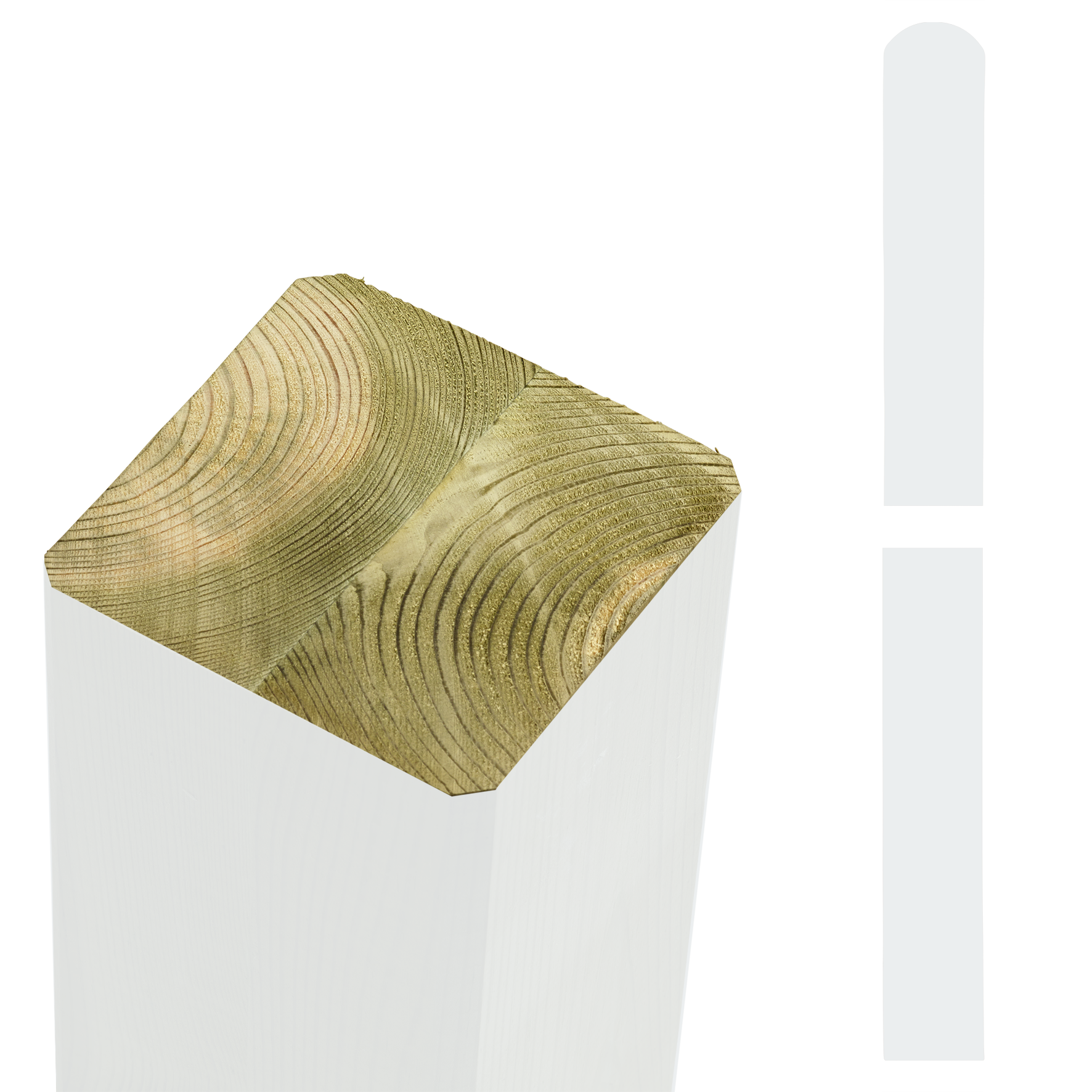 Omlimet stolpe - 9×9×188 cm