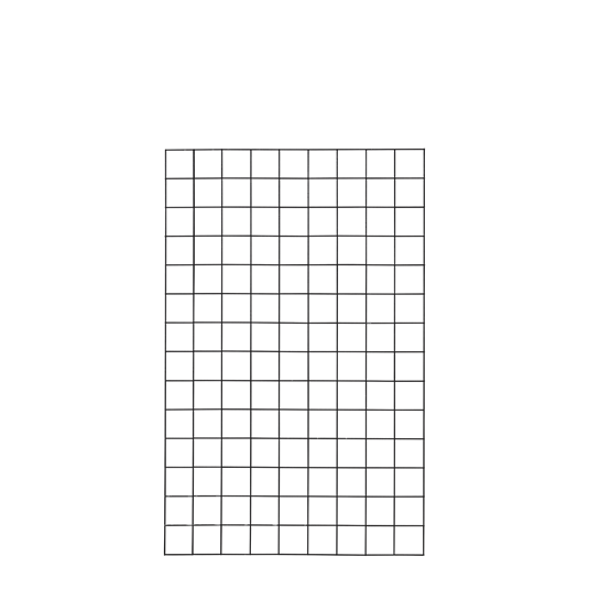 Stålespalier - 90×140 cm, m/kant