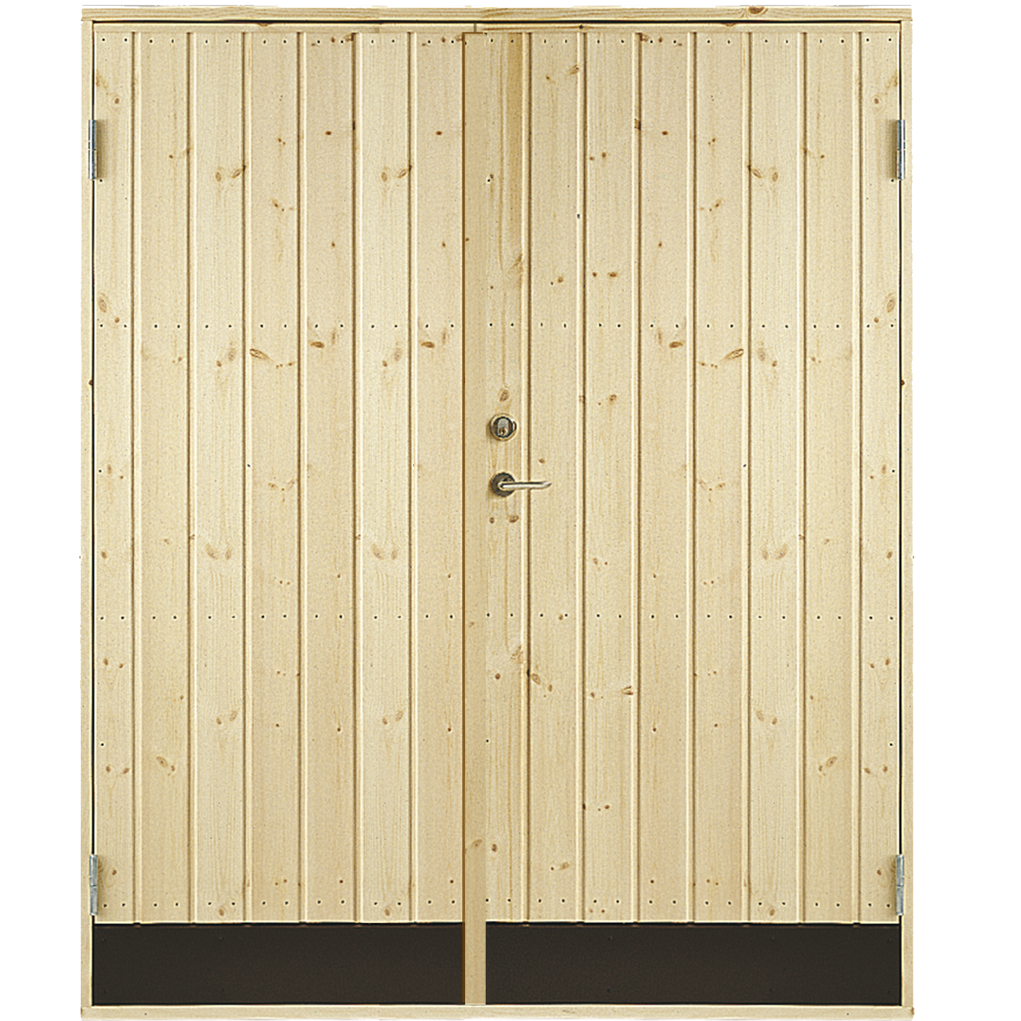 Dobbelt udhusdør panel inkl. karm - HU - 151,2×197,8 cm 