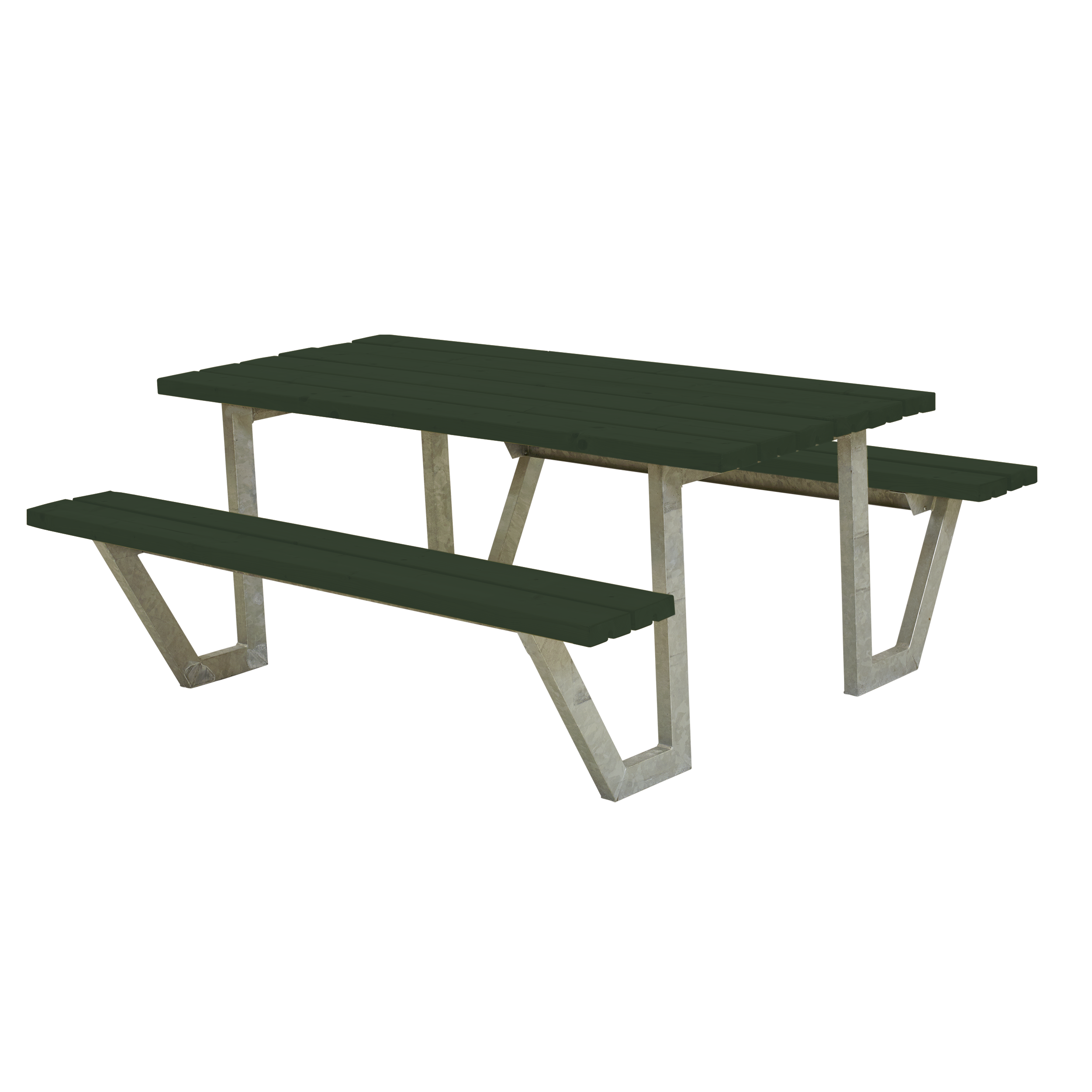 Wega Bord/Bænkesæt - 177 cm - Grøn