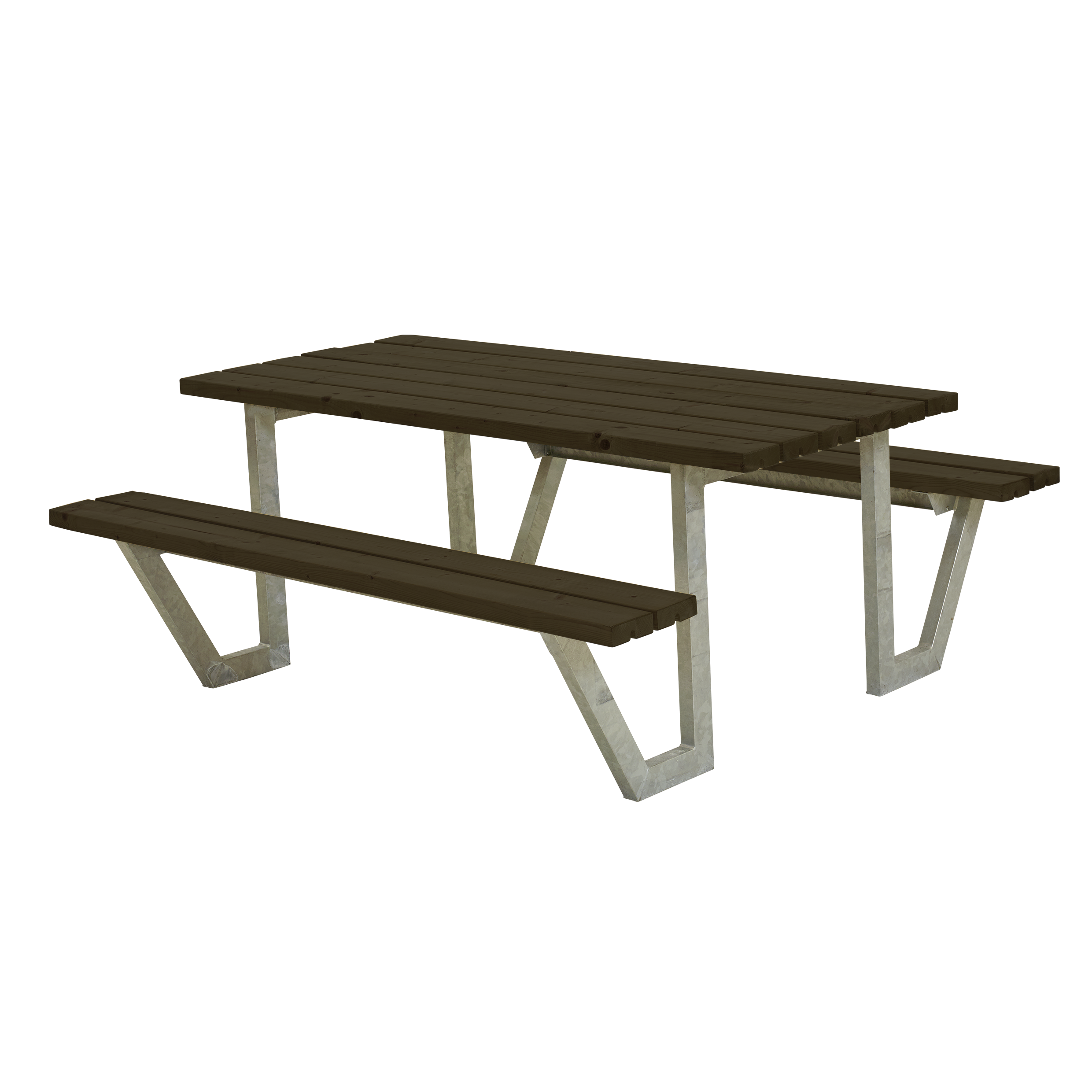 Wega Bord/Bænkesæt - 177 cm - Sort