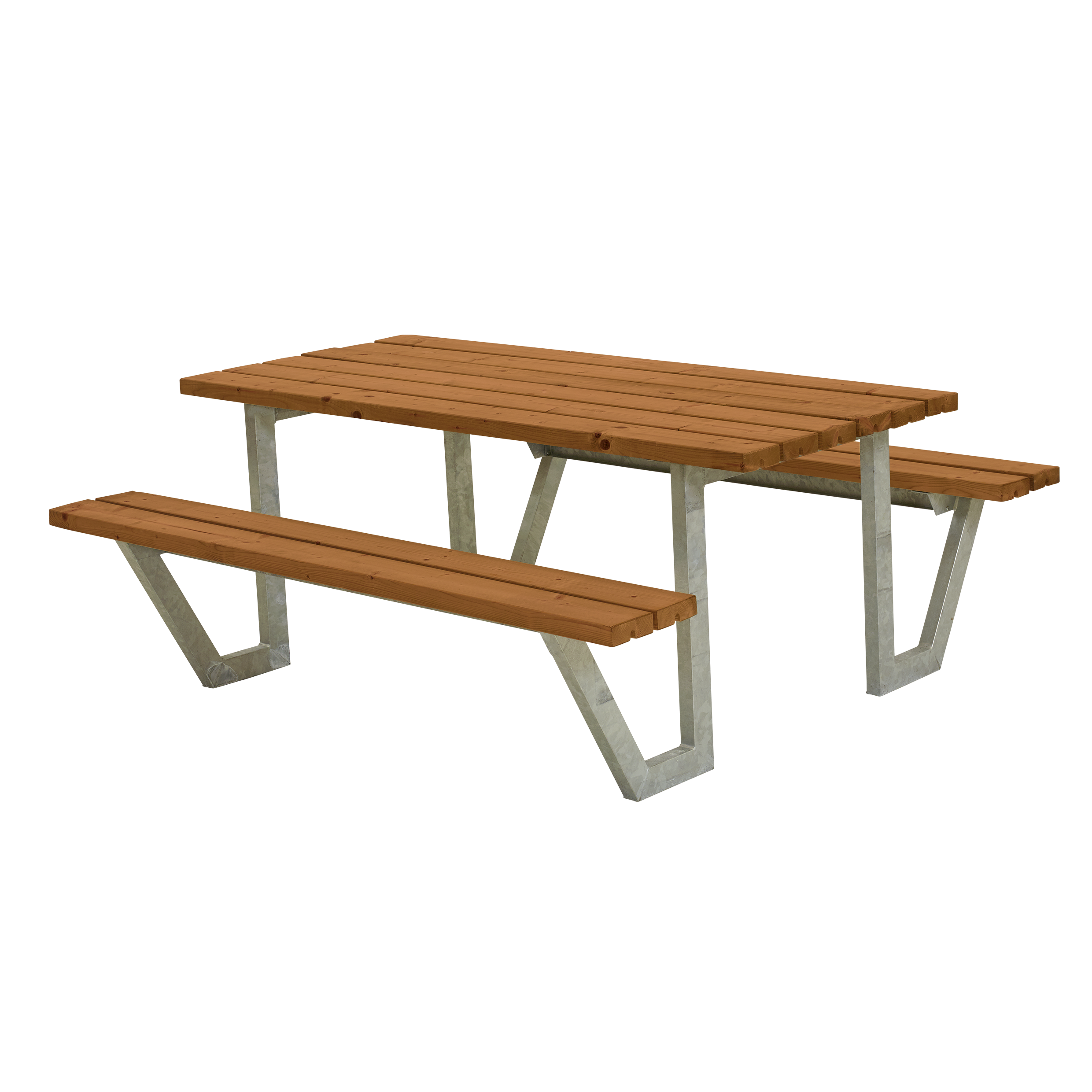 Wega Bord/Bænkesæt - 177 cm - Grundmalet Teak