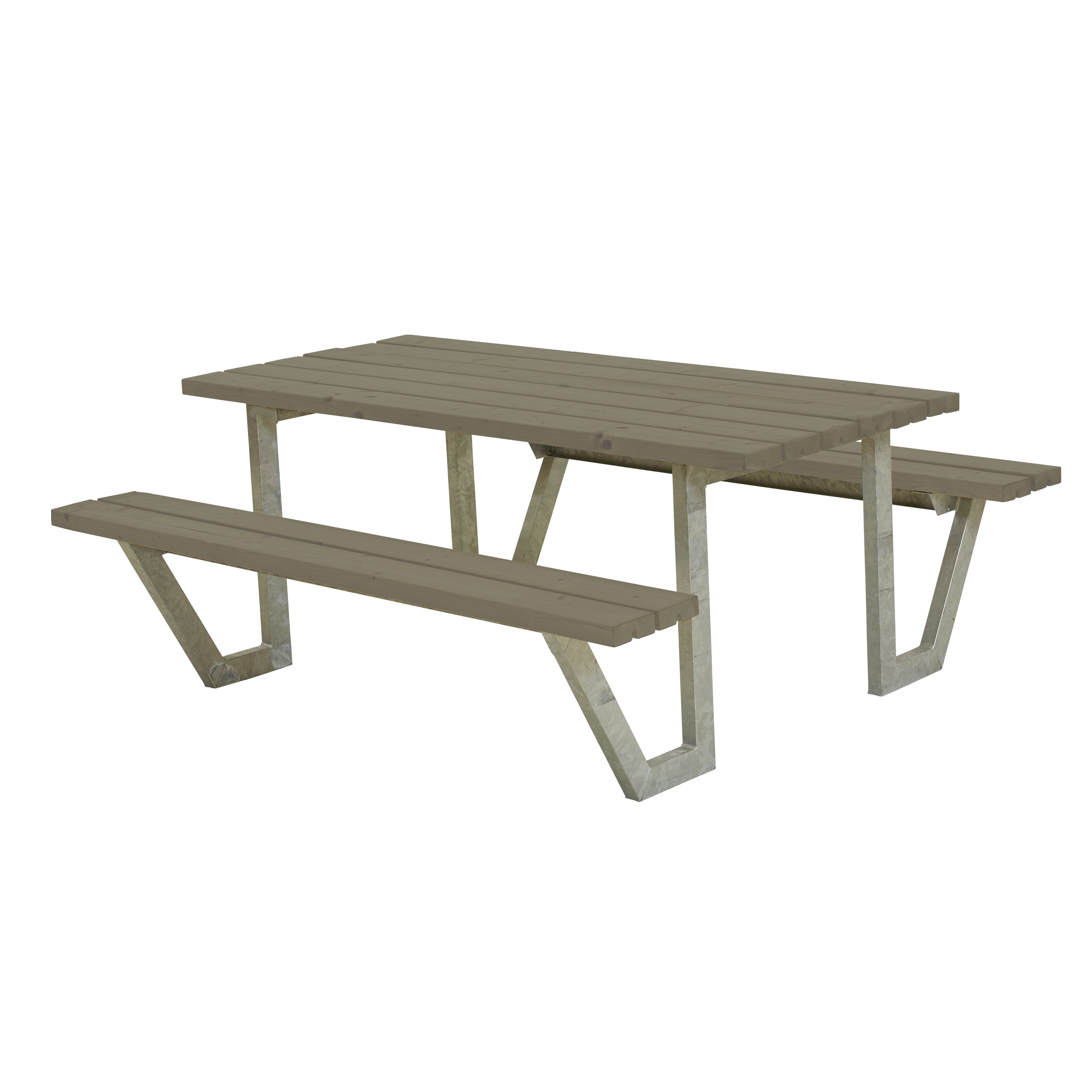 Wega Bord/Bænkesæt - 177 cm - Gråbrun