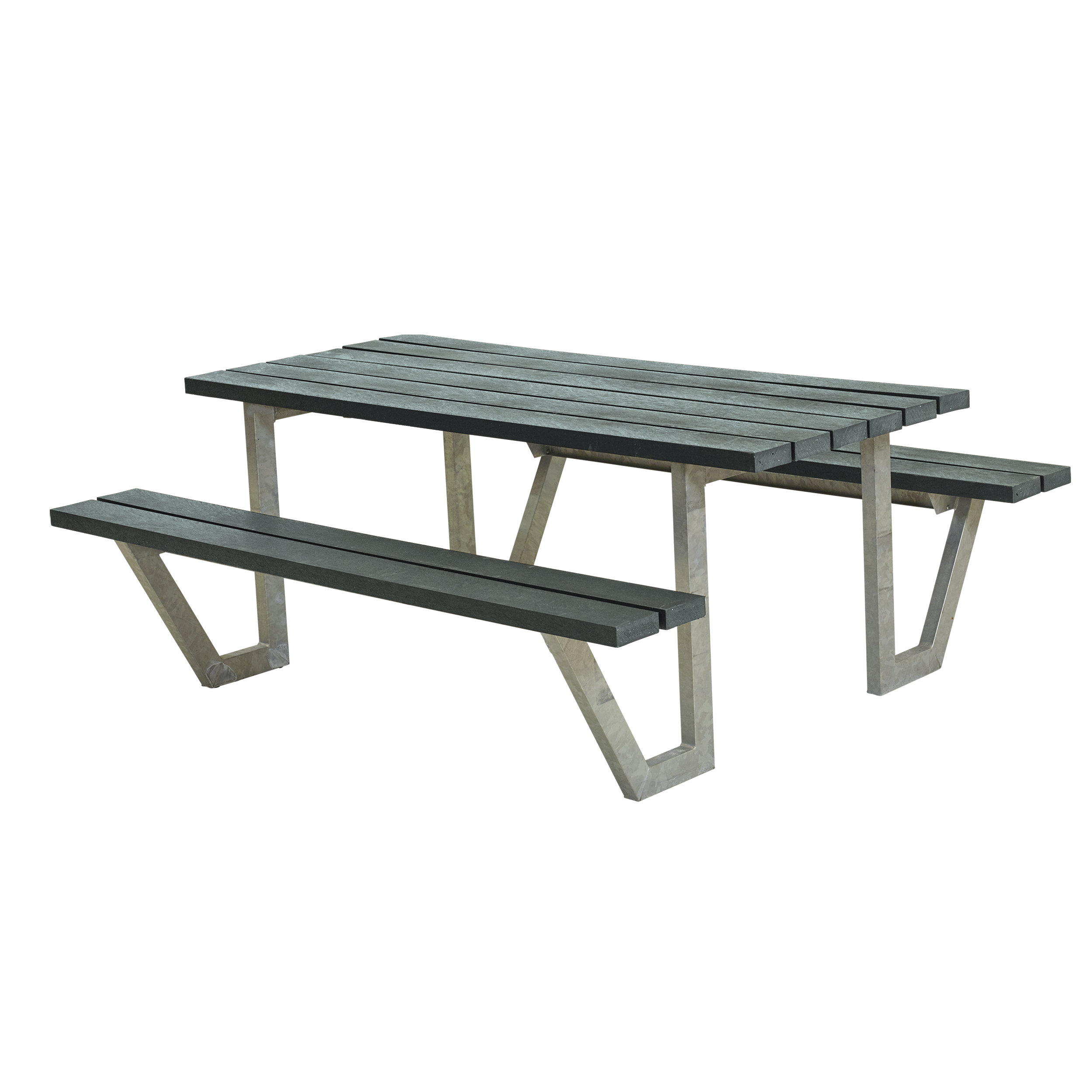 Wega Bord/Bænkesæt - 177 cm - ReTex - Grå