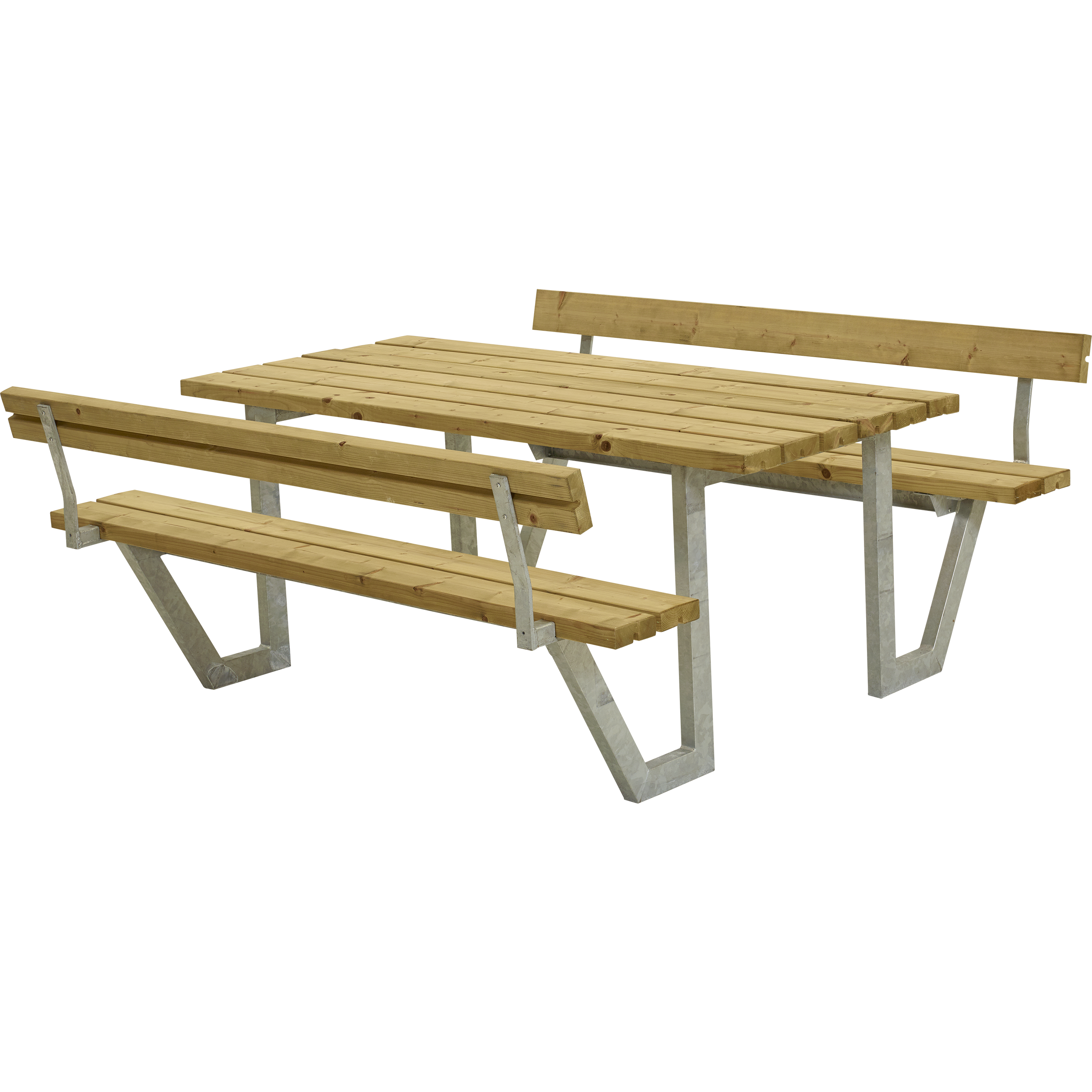 Wega Bord/Bænkesæt m/2 ryglæn - 177 cm - Lærk