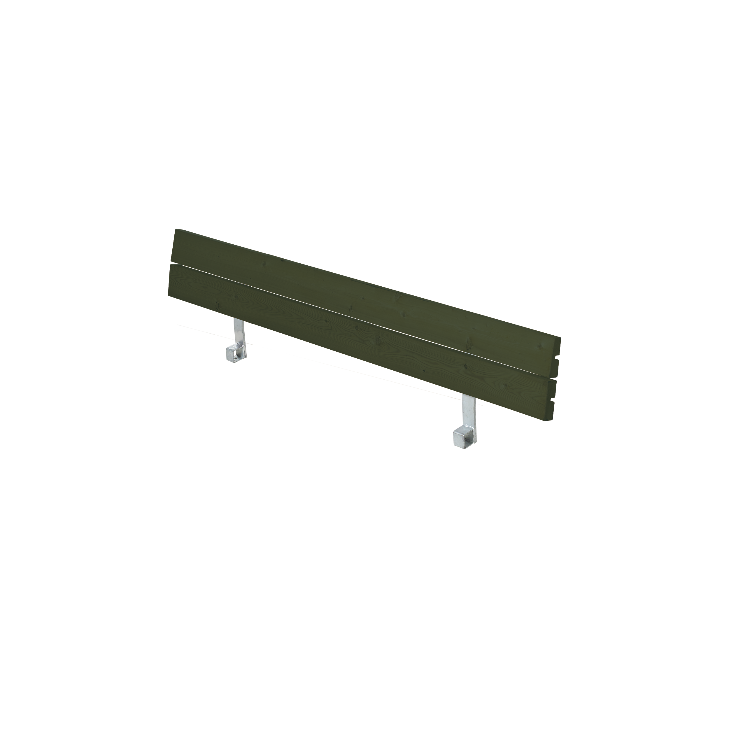 Ryglæn til Zigma Bord/Bænkesæt - 166 cm - Grøn