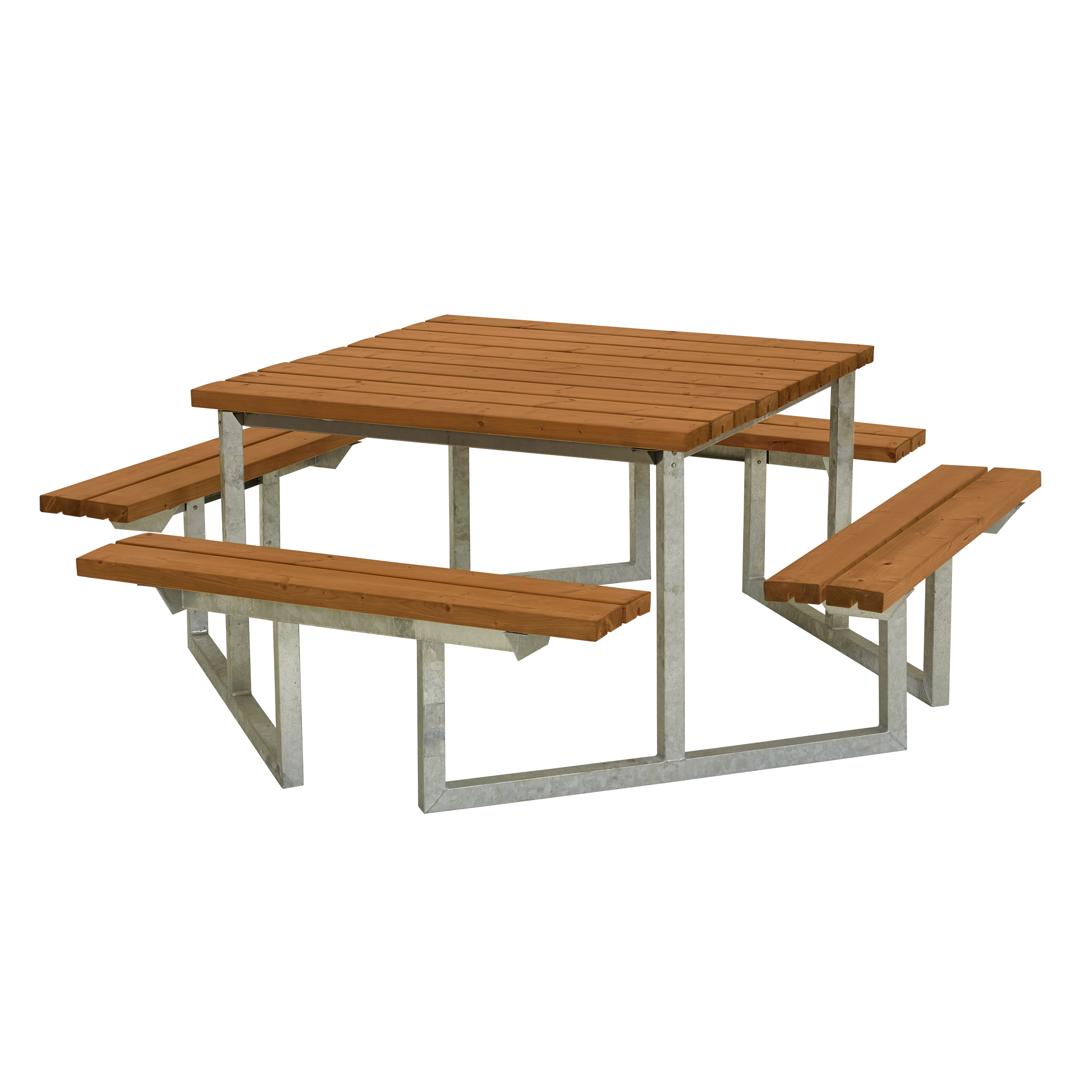 Twist Bord/Bænkesæt - 204 cm - Grundmalet Teak
