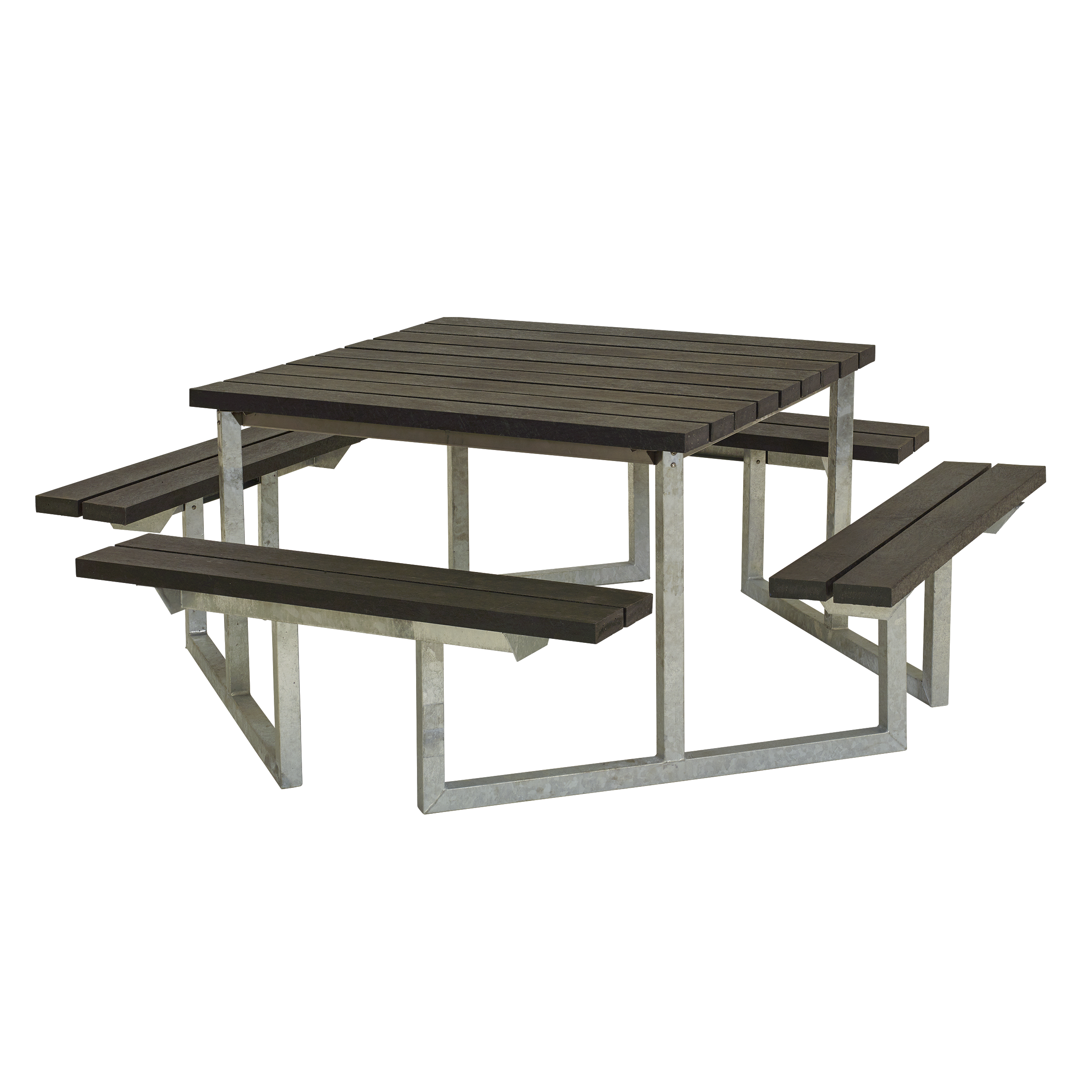 Twist Bord/Bænkesæt - 204 cm - RePlast - Sort