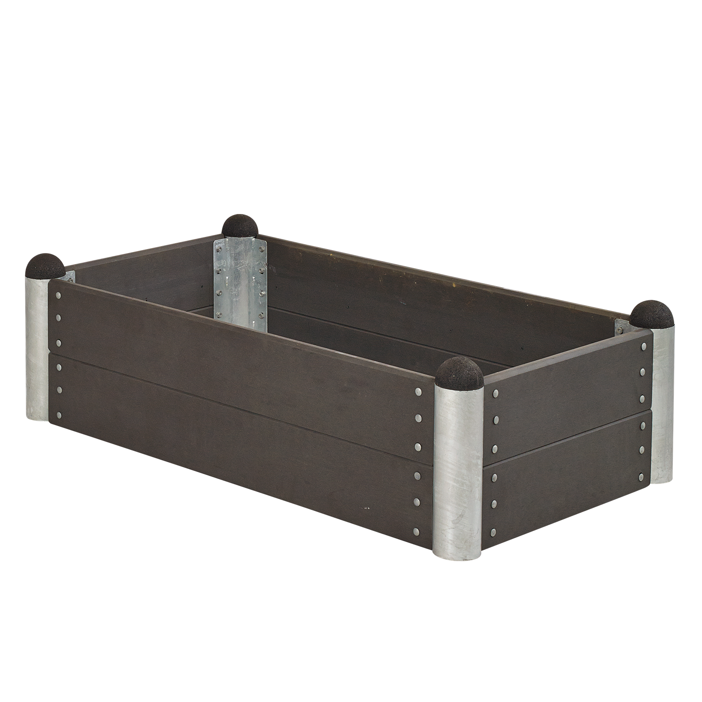 PIPE Højbed - 138×78 cm - Komposit skifergrå